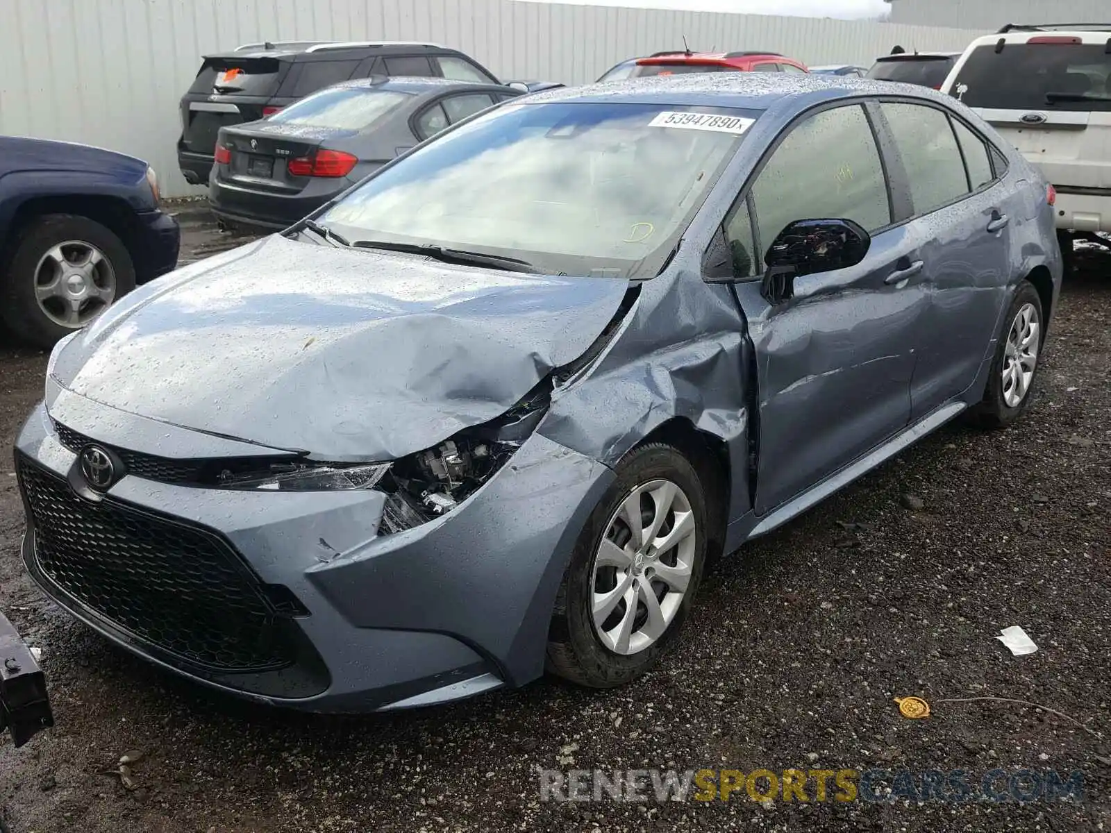 2 Photograph of a damaged car JTDEPMAE4MJ134142 TOYOTA COROLLA 2021