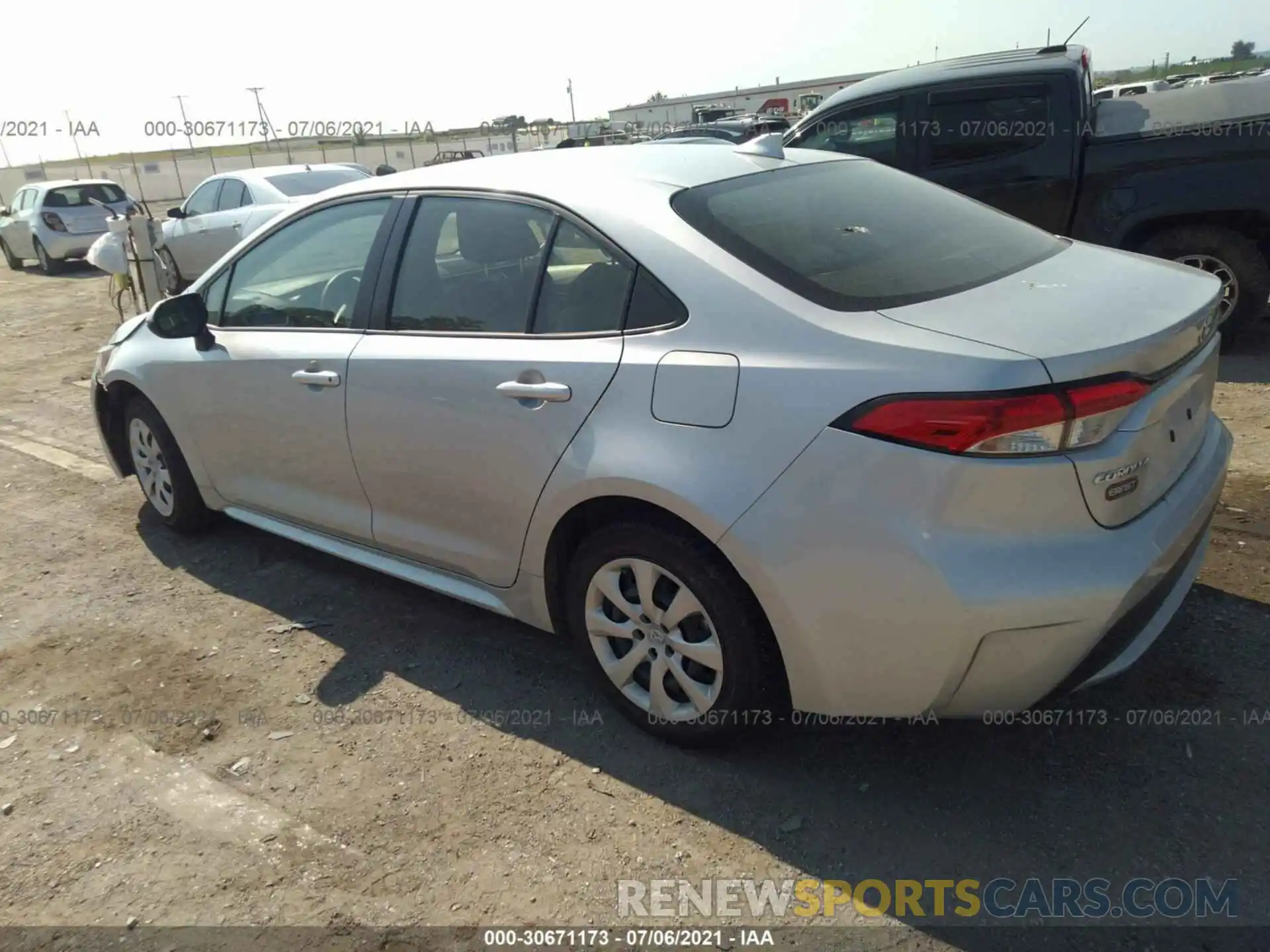 3 Photograph of a damaged car JTDEPMAE4MJ134433 TOYOTA COROLLA 2021