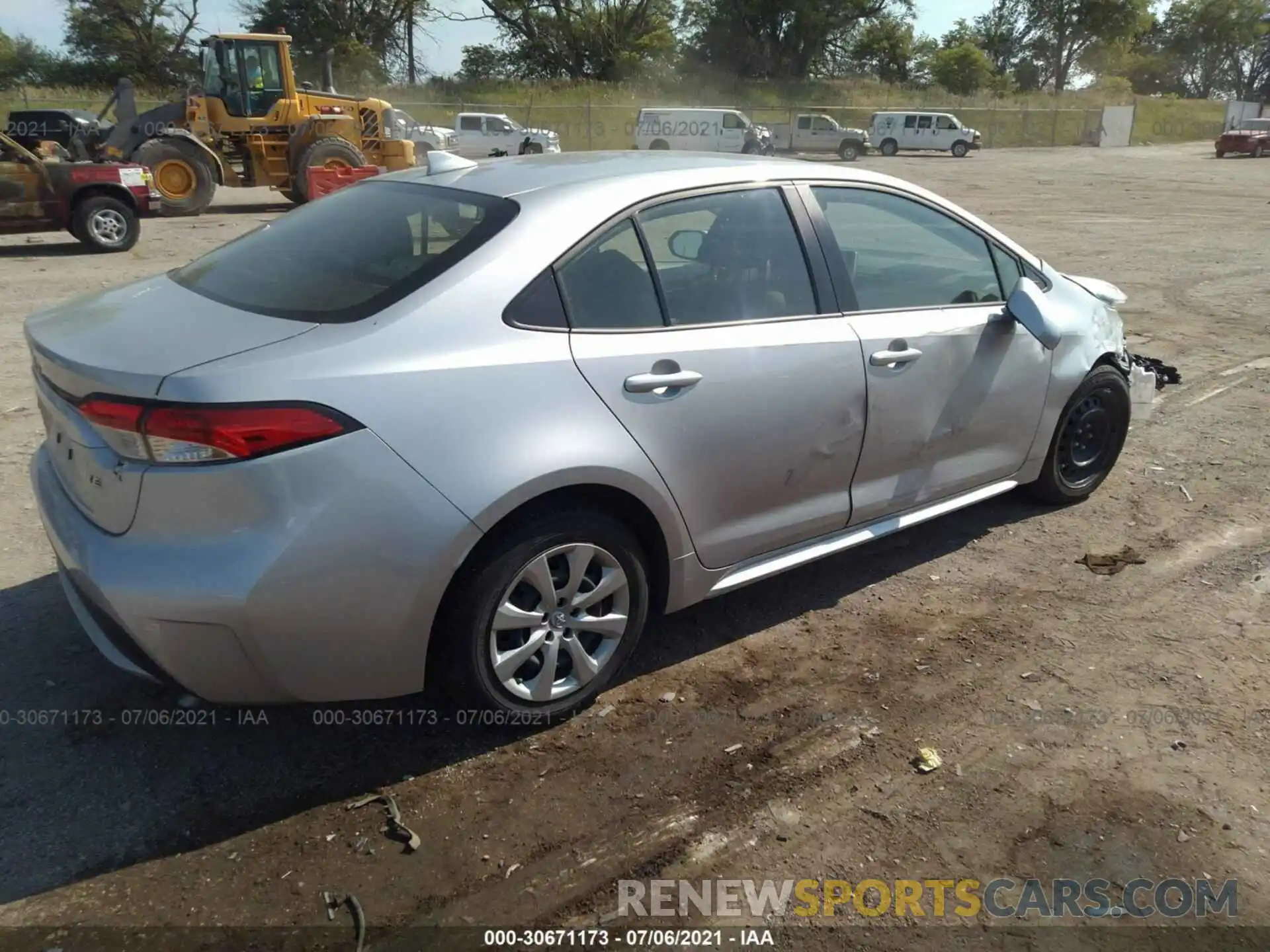 4 Photograph of a damaged car JTDEPMAE4MJ134433 TOYOTA COROLLA 2021