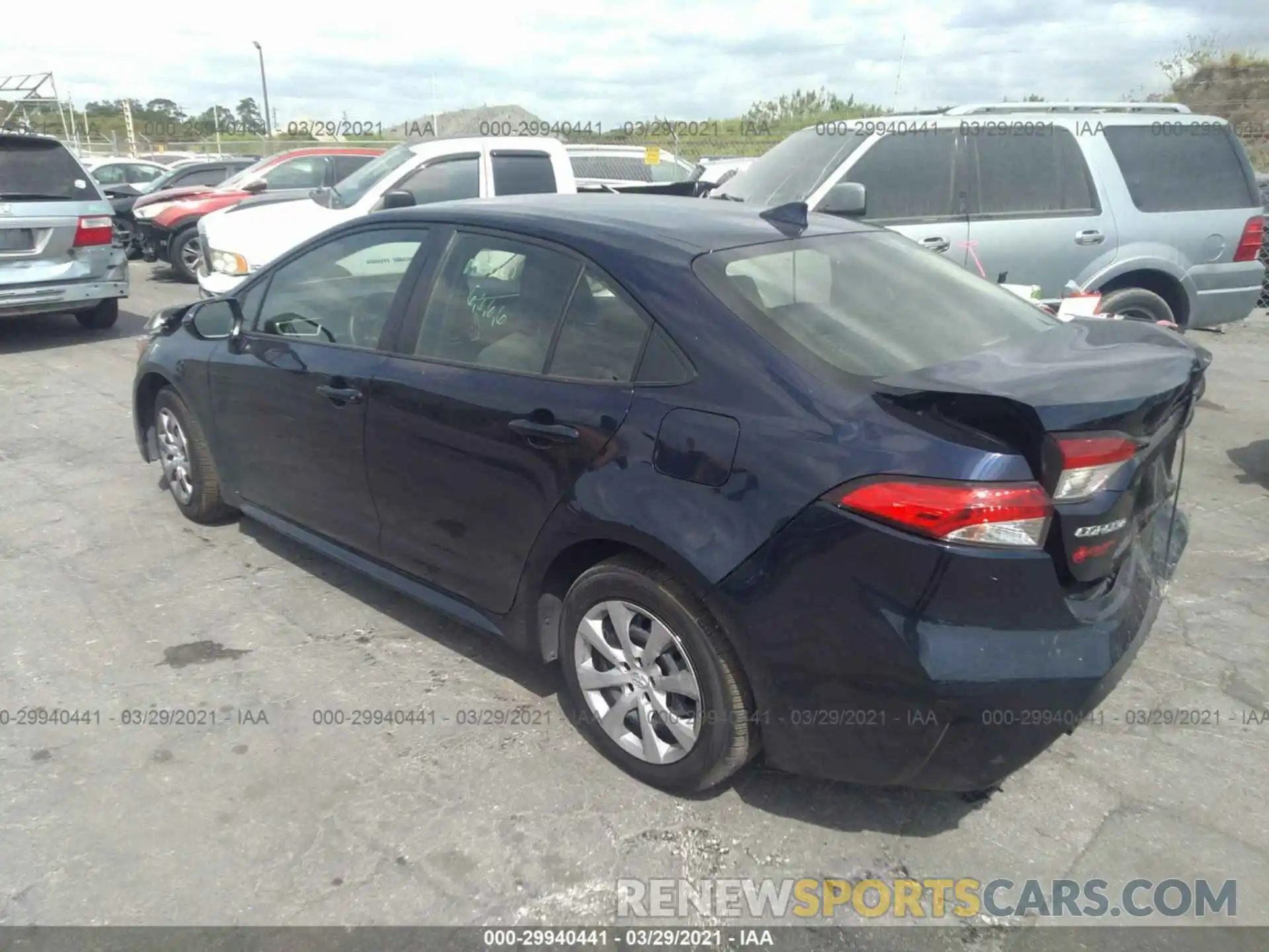 3 Photograph of a damaged car JTDEPMAE4MJ135453 TOYOTA COROLLA 2021