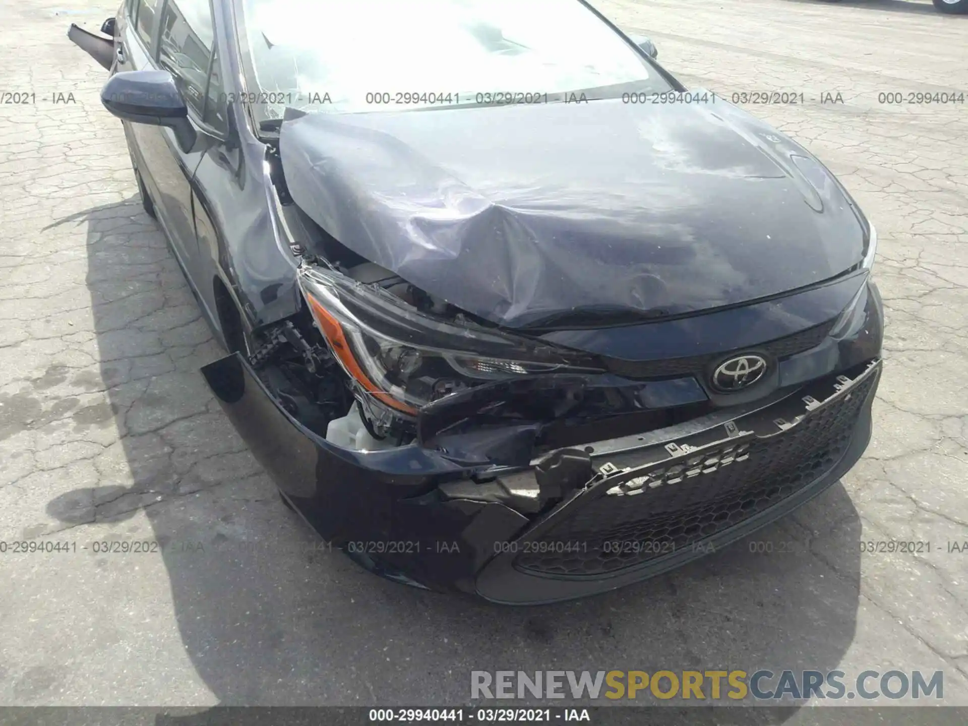 6 Photograph of a damaged car JTDEPMAE4MJ135453 TOYOTA COROLLA 2021