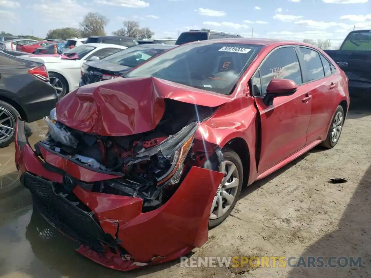 2 Photograph of a damaged car JTDEPMAE4MJ135663 TOYOTA COROLLA 2021