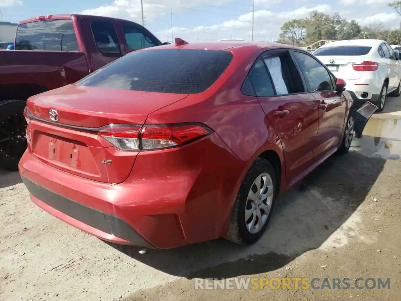 4 Photograph of a damaged car JTDEPMAE4MJ135663 TOYOTA COROLLA 2021