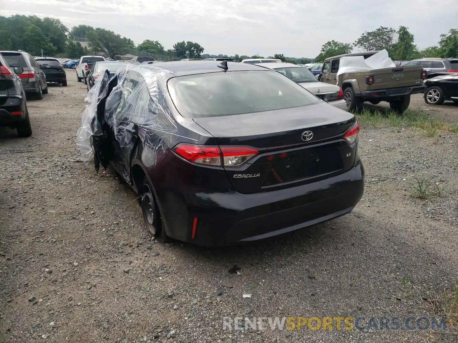 3 Photograph of a damaged car JTDEPMAE4MJ135906 TOYOTA COROLLA 2021