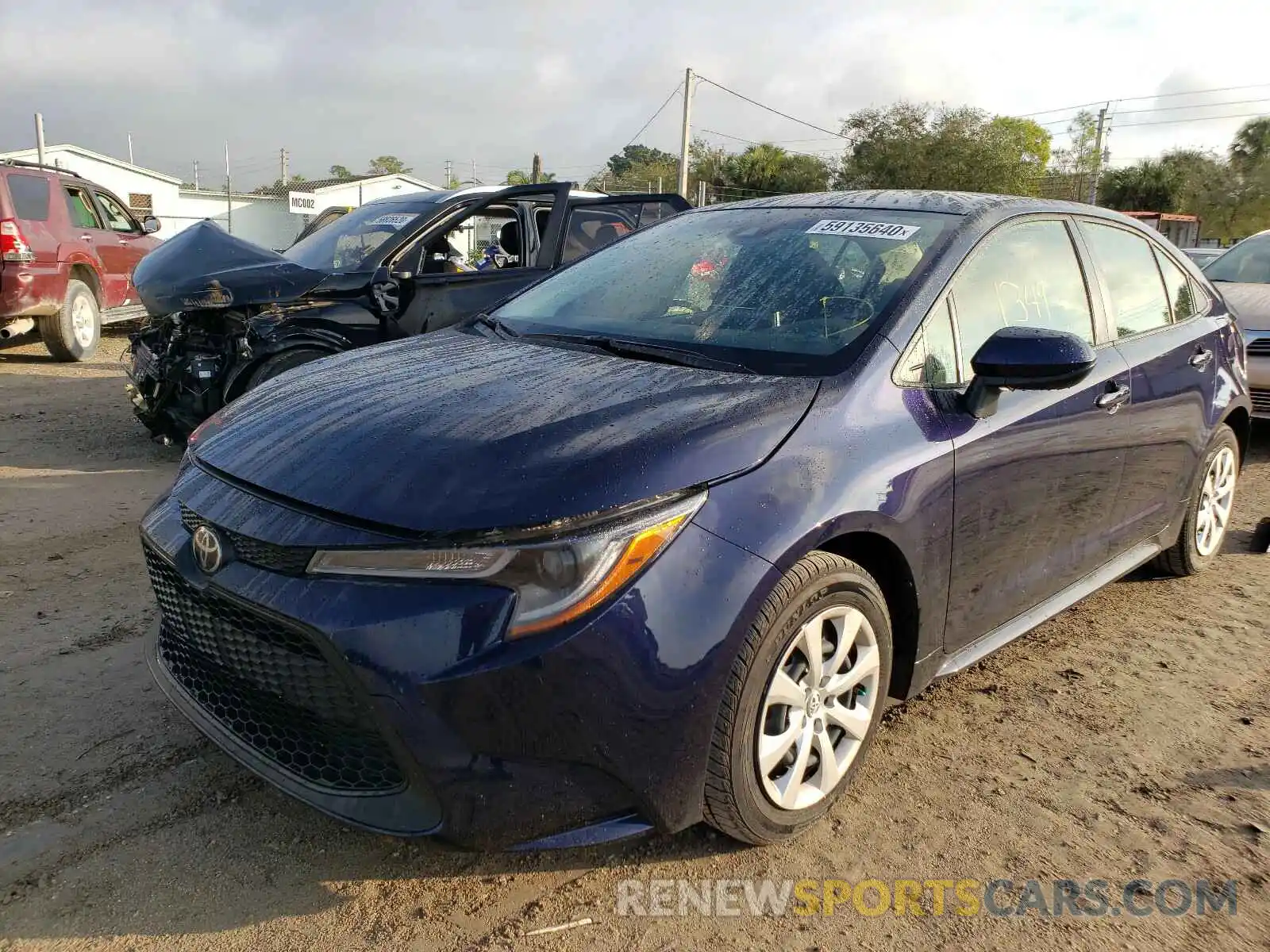 2 Photograph of a damaged car JTDEPMAE4MJ136778 TOYOTA COROLLA 2021