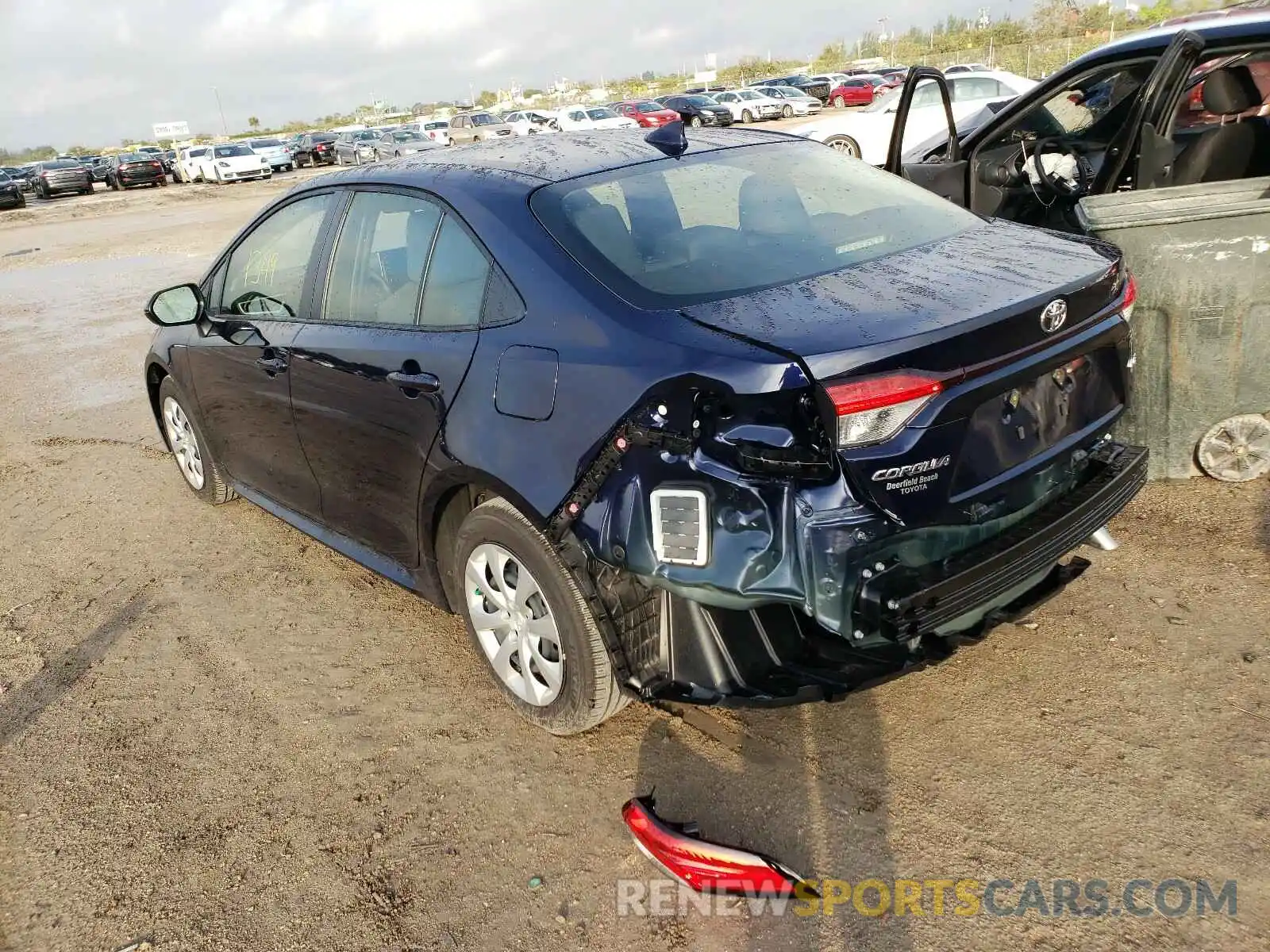 3 Photograph of a damaged car JTDEPMAE4MJ136778 TOYOTA COROLLA 2021