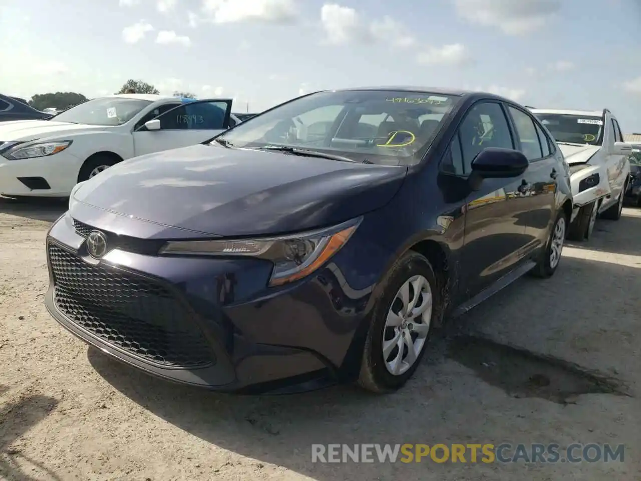 2 Photograph of a damaged car JTDEPMAE4MJ136800 TOYOTA COROLLA 2021