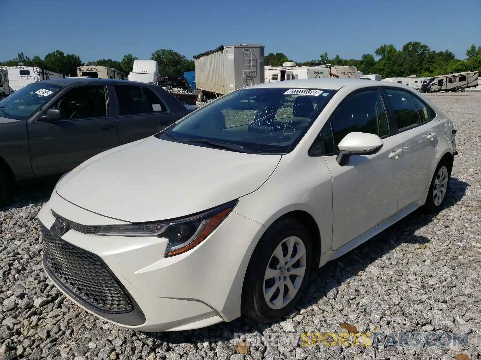 2 Photograph of a damaged car JTDEPMAE4MJ137476 TOYOTA COROLLA 2021