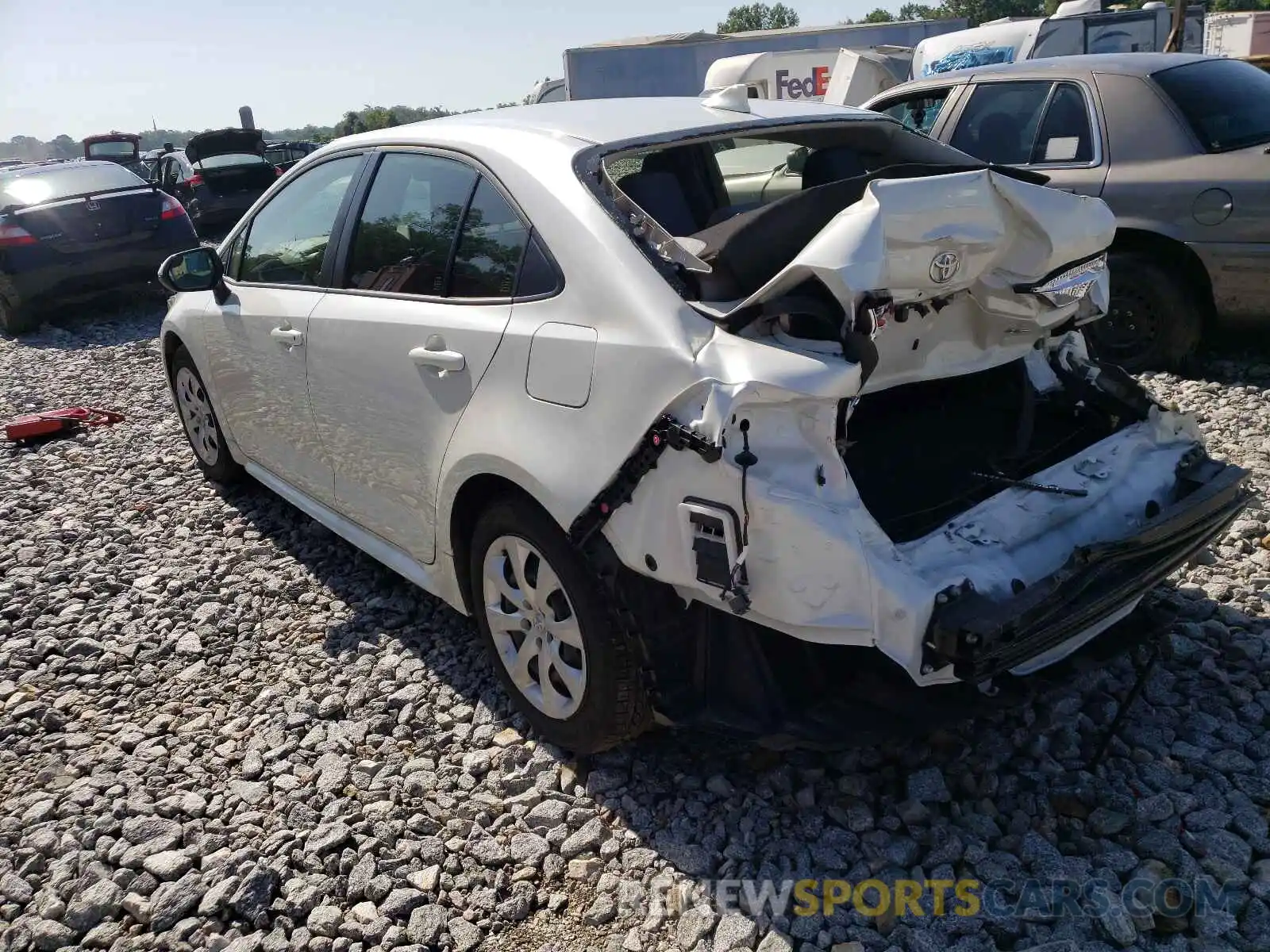 3 Photograph of a damaged car JTDEPMAE4MJ137476 TOYOTA COROLLA 2021