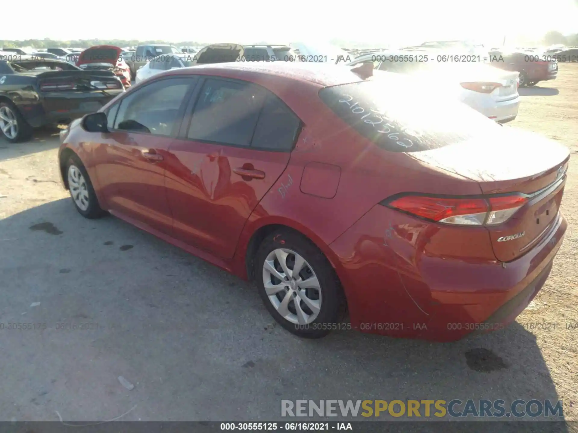 3 Photograph of a damaged car JTDEPMAE4MJ137851 TOYOTA COROLLA 2021