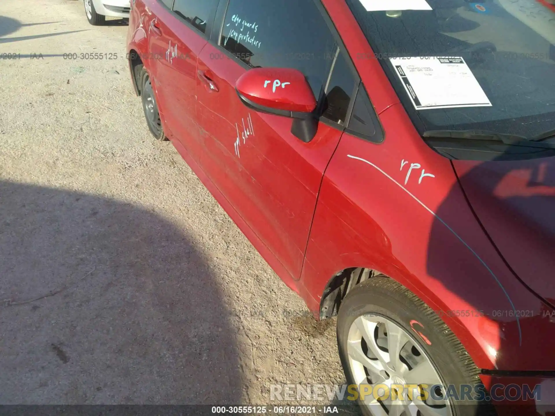 6 Photograph of a damaged car JTDEPMAE4MJ137851 TOYOTA COROLLA 2021