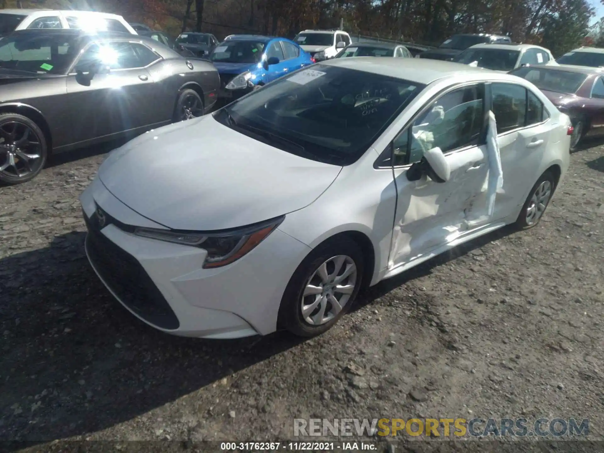 2 Photograph of a damaged car JTDEPMAE4MJ138319 TOYOTA COROLLA 2021