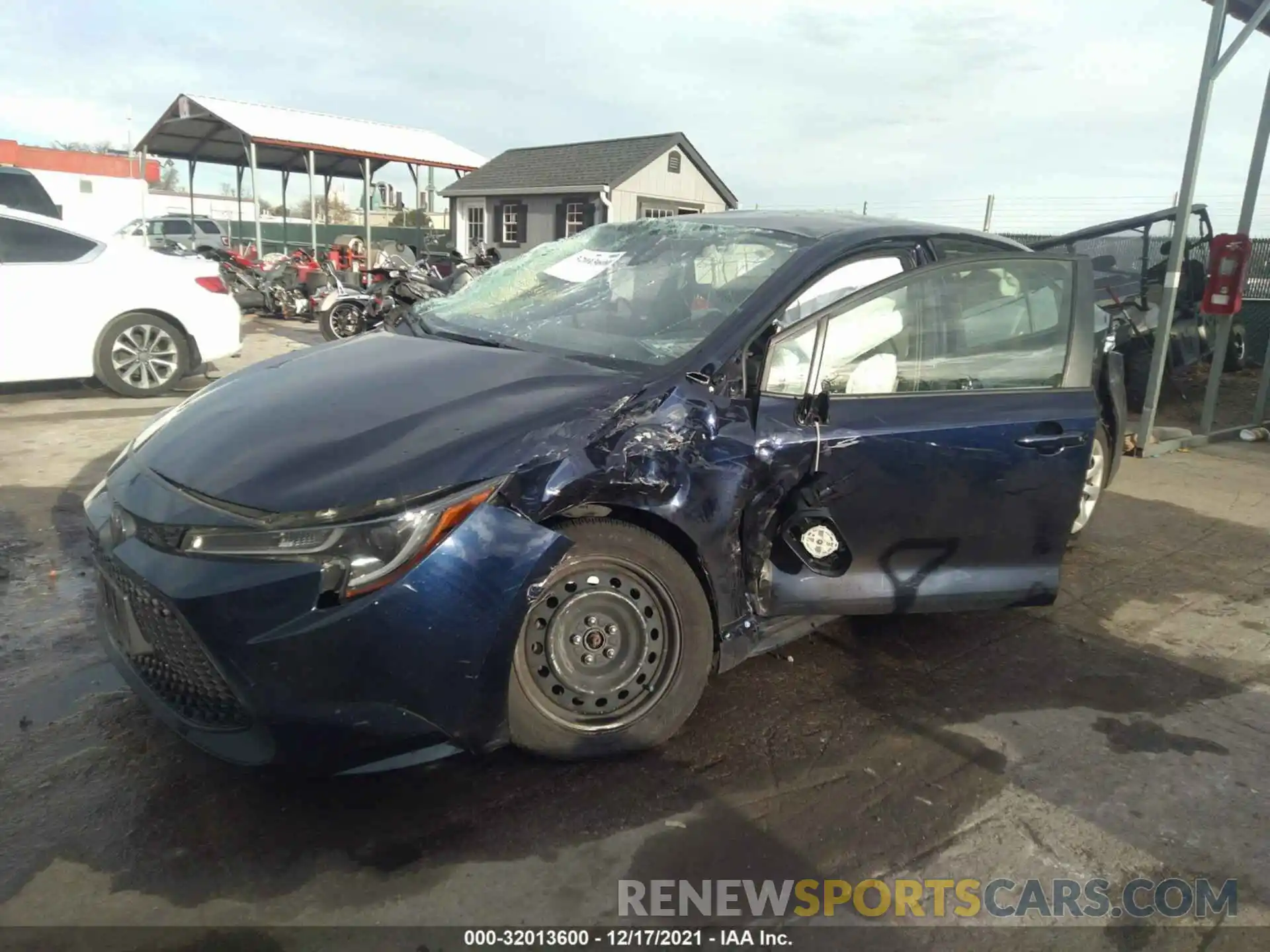 2 Photograph of a damaged car JTDEPMAE4MJ138353 TOYOTA COROLLA 2021