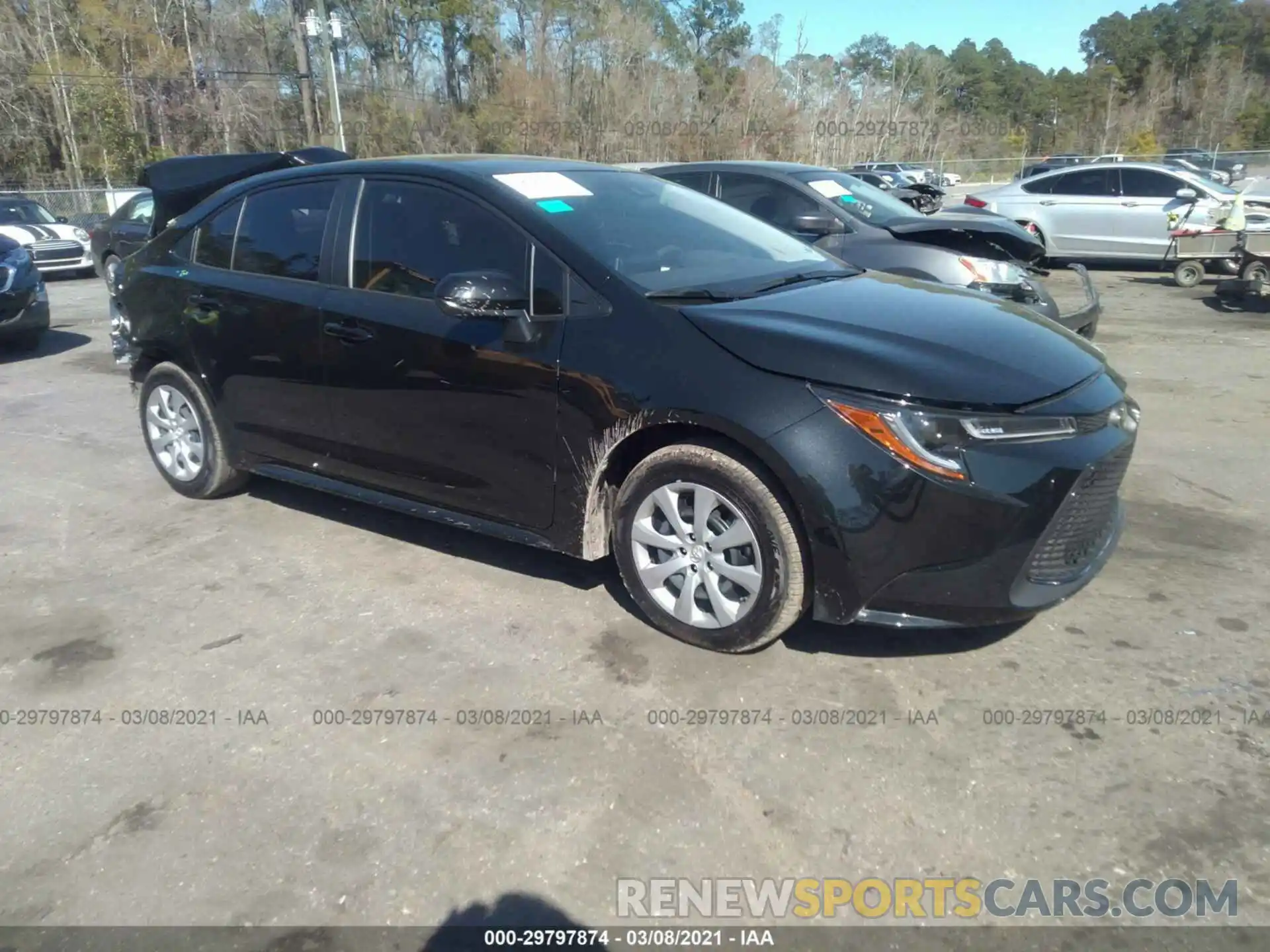 1 Photograph of a damaged car JTDEPMAE4MJ138417 TOYOTA COROLLA 2021