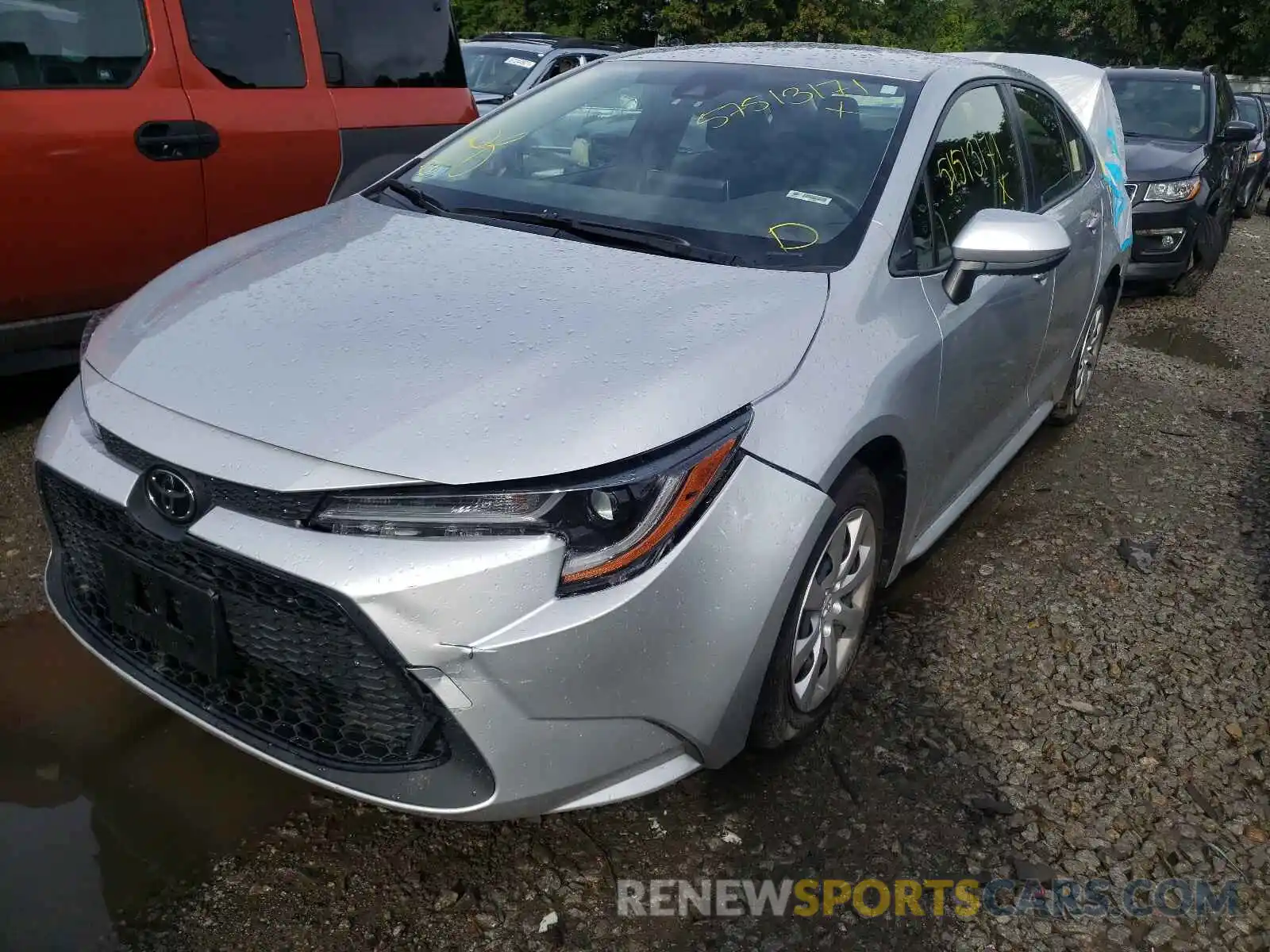 2 Photograph of a damaged car JTDEPMAE4MJ139535 TOYOTA COROLLA 2021