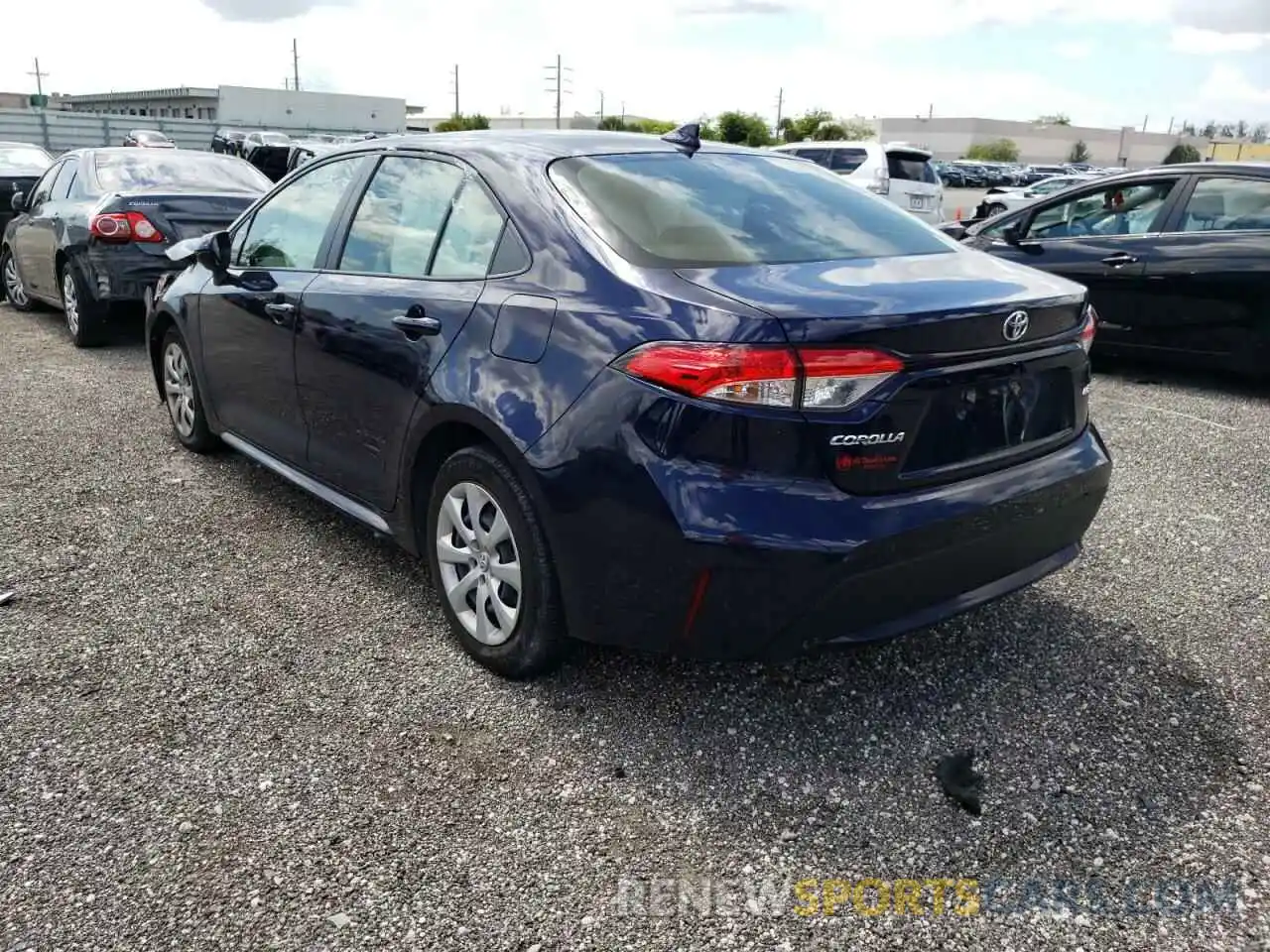 3 Photograph of a damaged car JTDEPMAE4MJ140779 TOYOTA COROLLA 2021