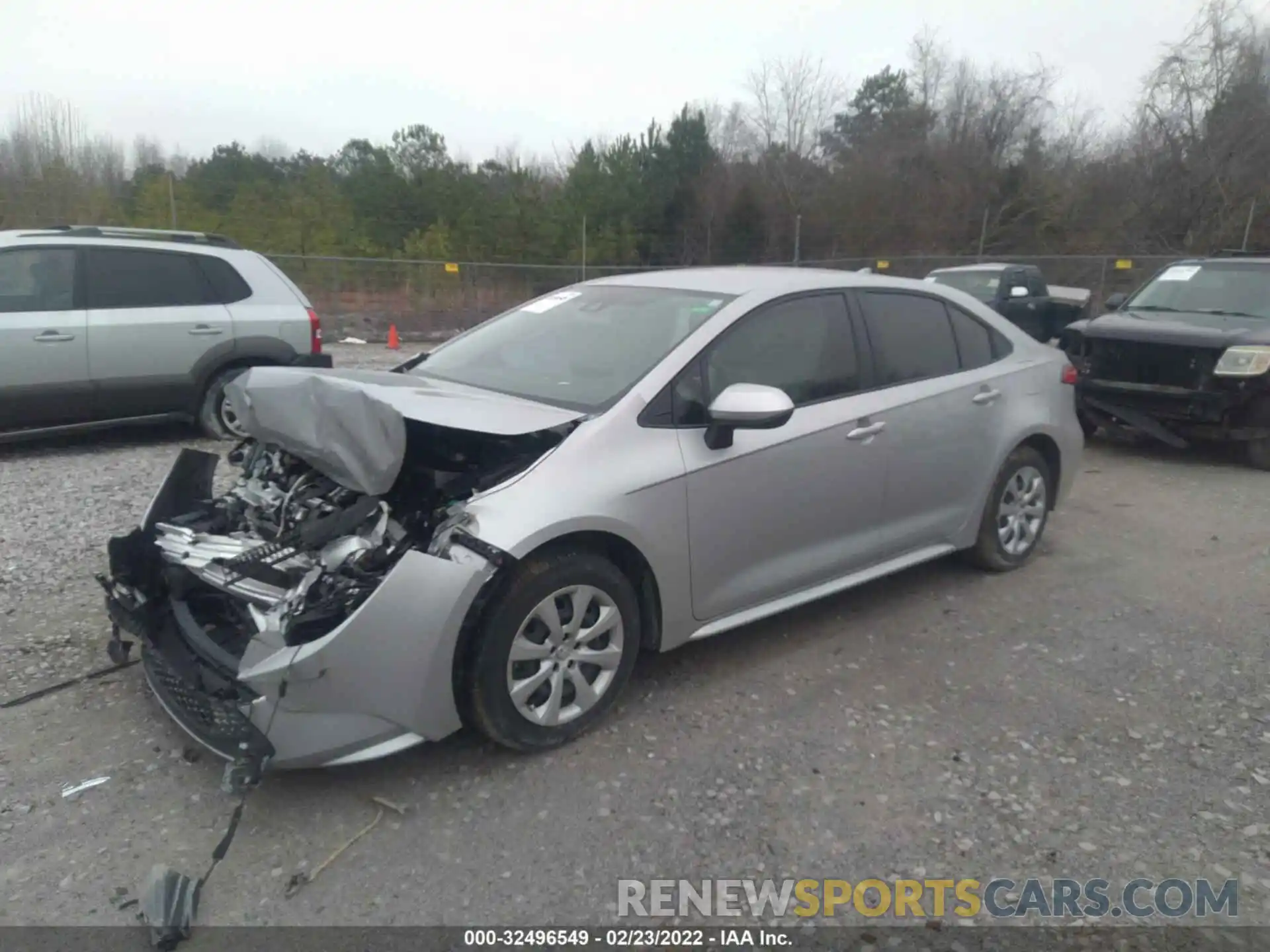 2 Photograph of a damaged car JTDEPMAE4MJ141320 TOYOTA COROLLA 2021