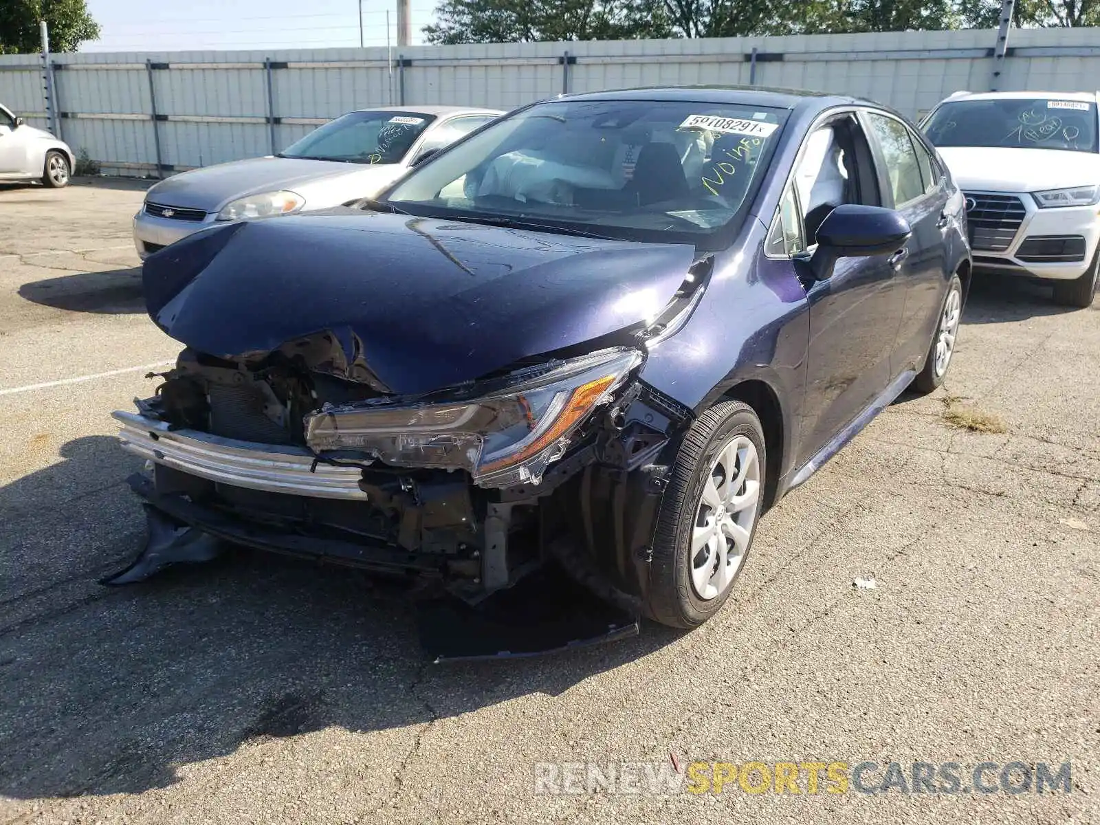 2 Photograph of a damaged car JTDEPMAE4MJ141365 TOYOTA COROLLA 2021