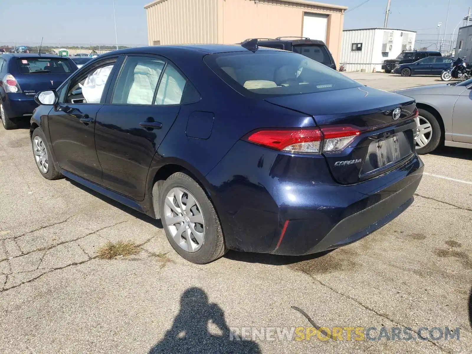 3 Photograph of a damaged car JTDEPMAE4MJ141365 TOYOTA COROLLA 2021