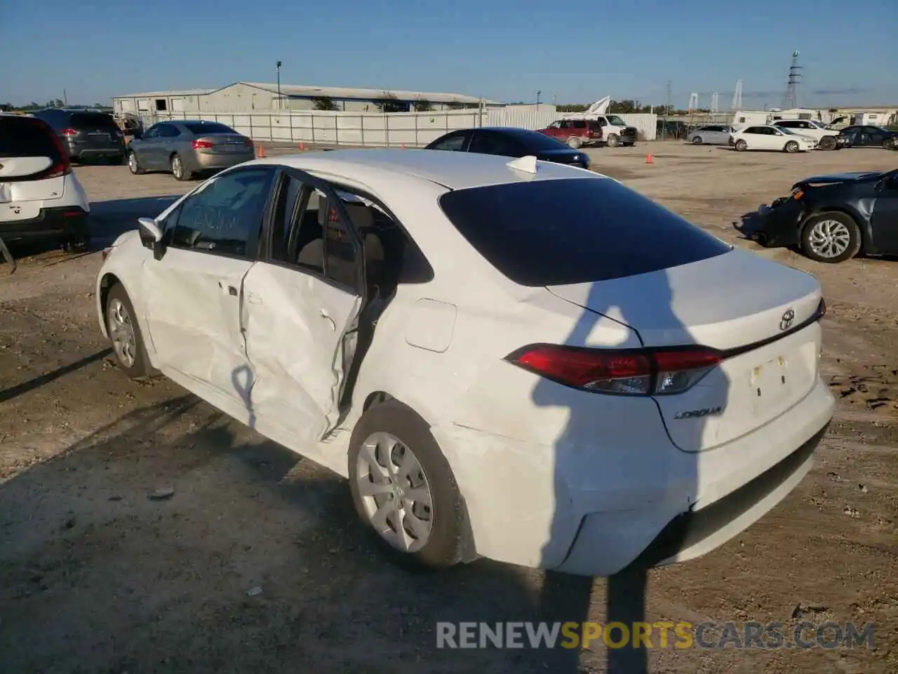 3 Photograph of a damaged car JTDEPMAE4MJ142239 TOYOTA COROLLA 2021