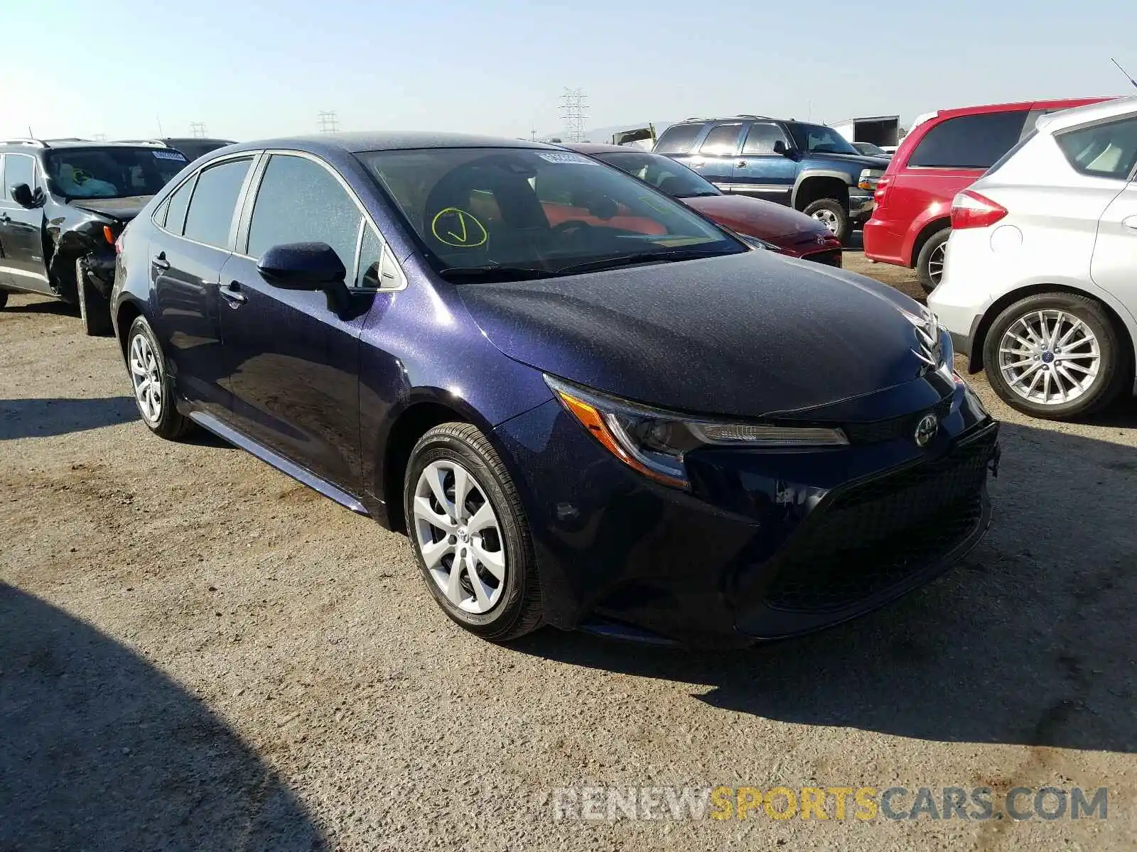 1 Photograph of a damaged car JTDEPMAE4MJ142287 TOYOTA COROLLA 2021