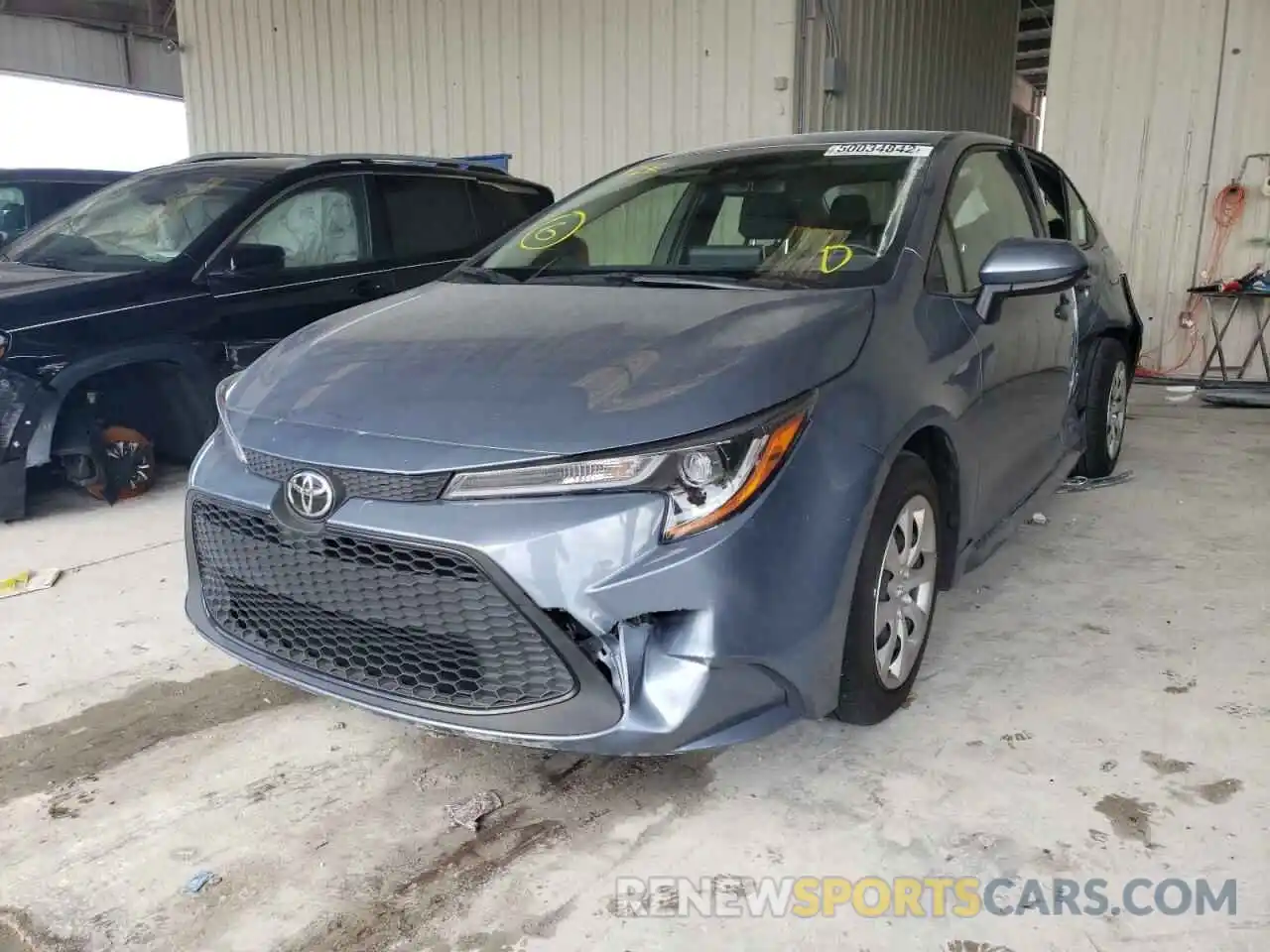 2 Photograph of a damaged car JTDEPMAE4MJ142466 TOYOTA COROLLA 2021