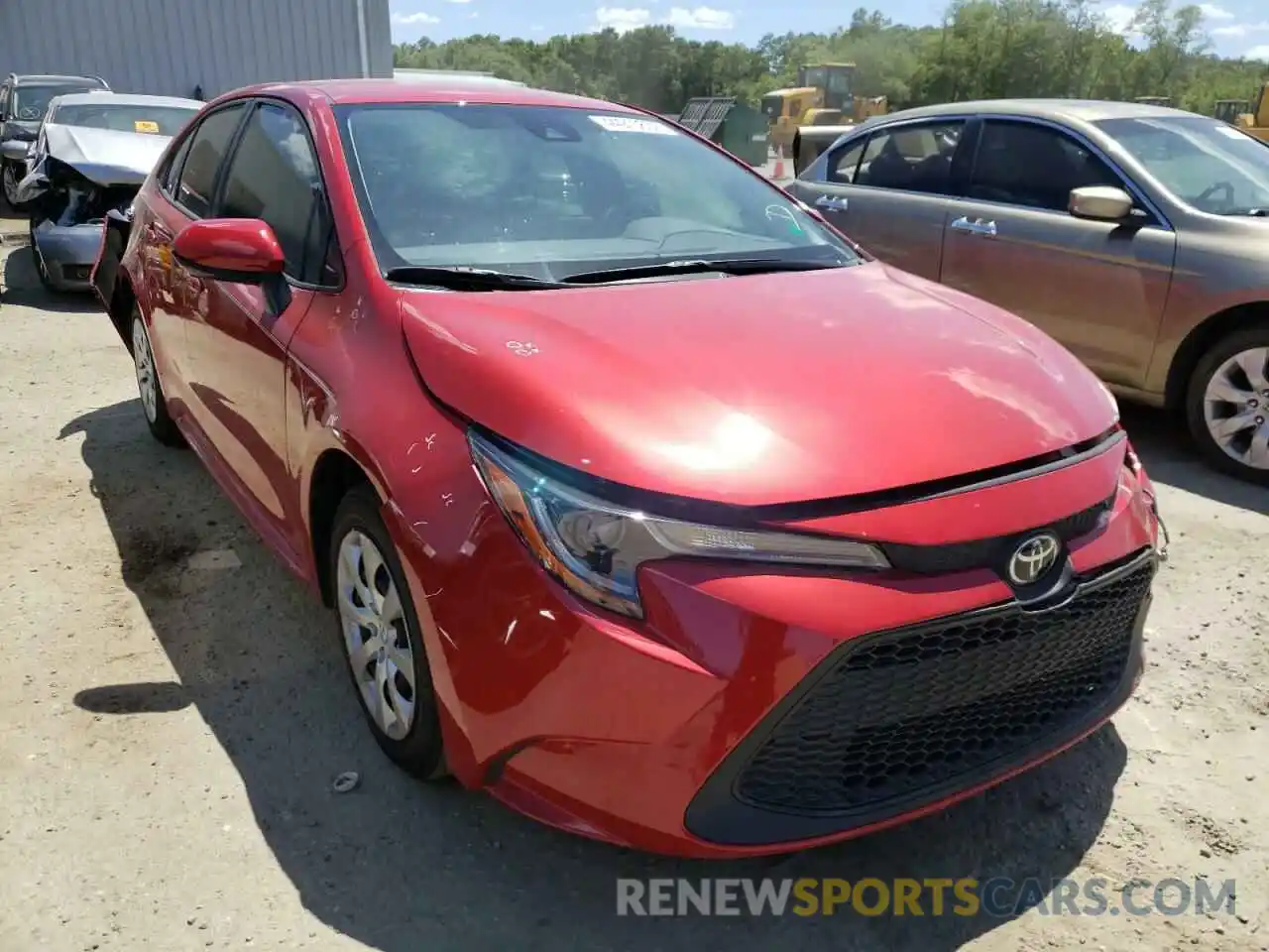 1 Photograph of a damaged car JTDEPMAE4MJ142774 TOYOTA COROLLA 2021