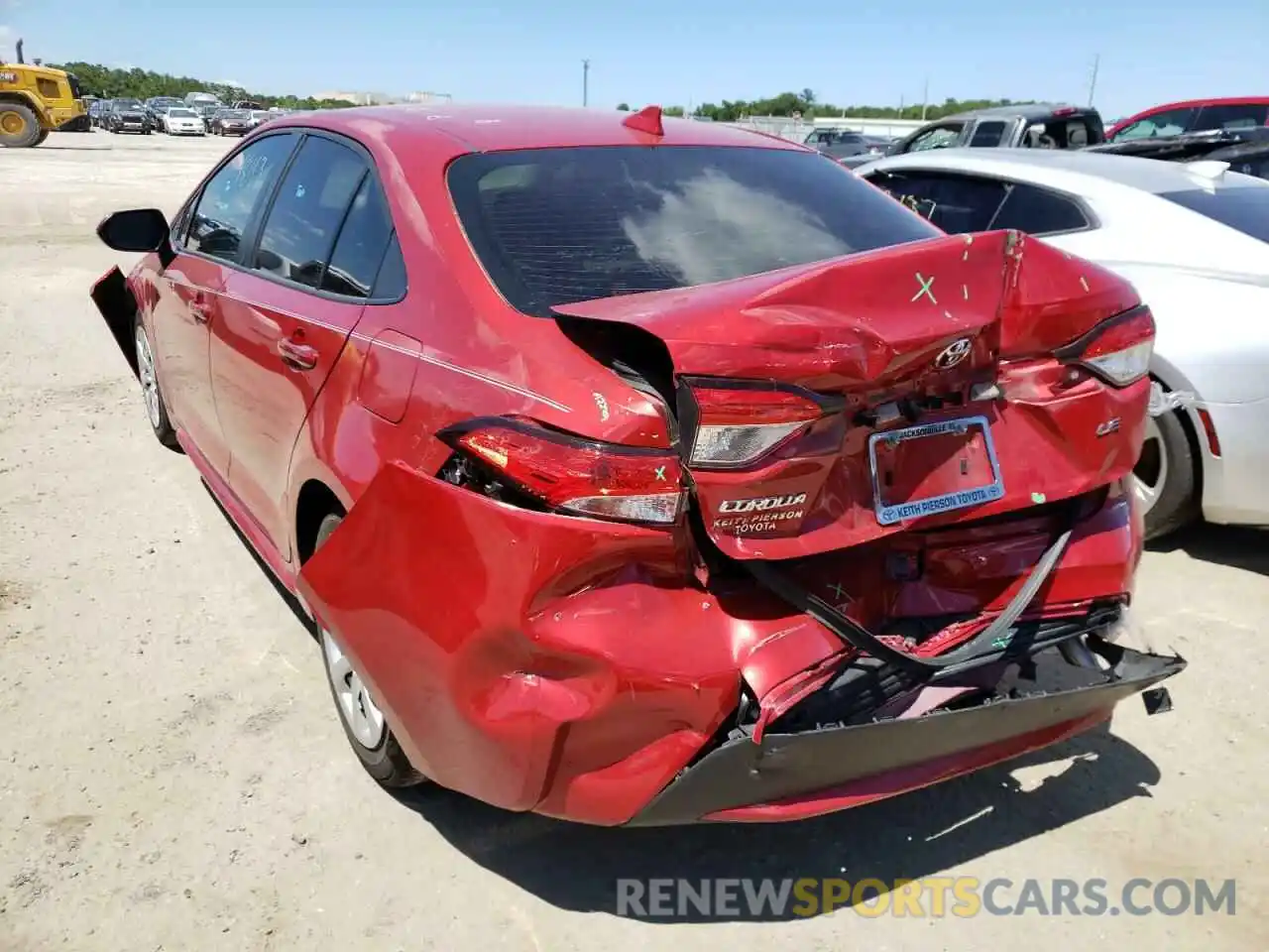 3 Photograph of a damaged car JTDEPMAE4MJ142774 TOYOTA COROLLA 2021