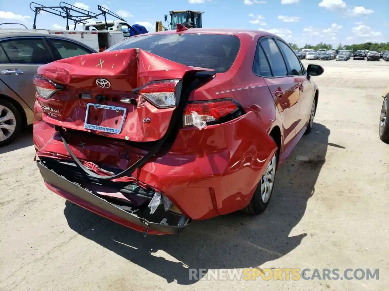 4 Photograph of a damaged car JTDEPMAE4MJ142774 TOYOTA COROLLA 2021