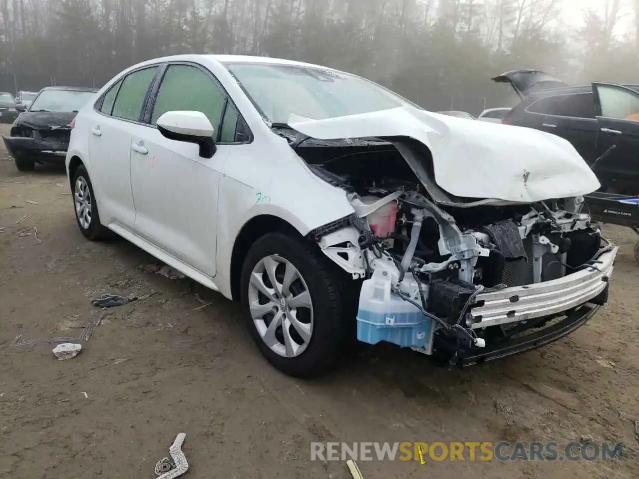 1 Photograph of a damaged car JTDEPMAE4MJ142919 TOYOTA COROLLA 2021