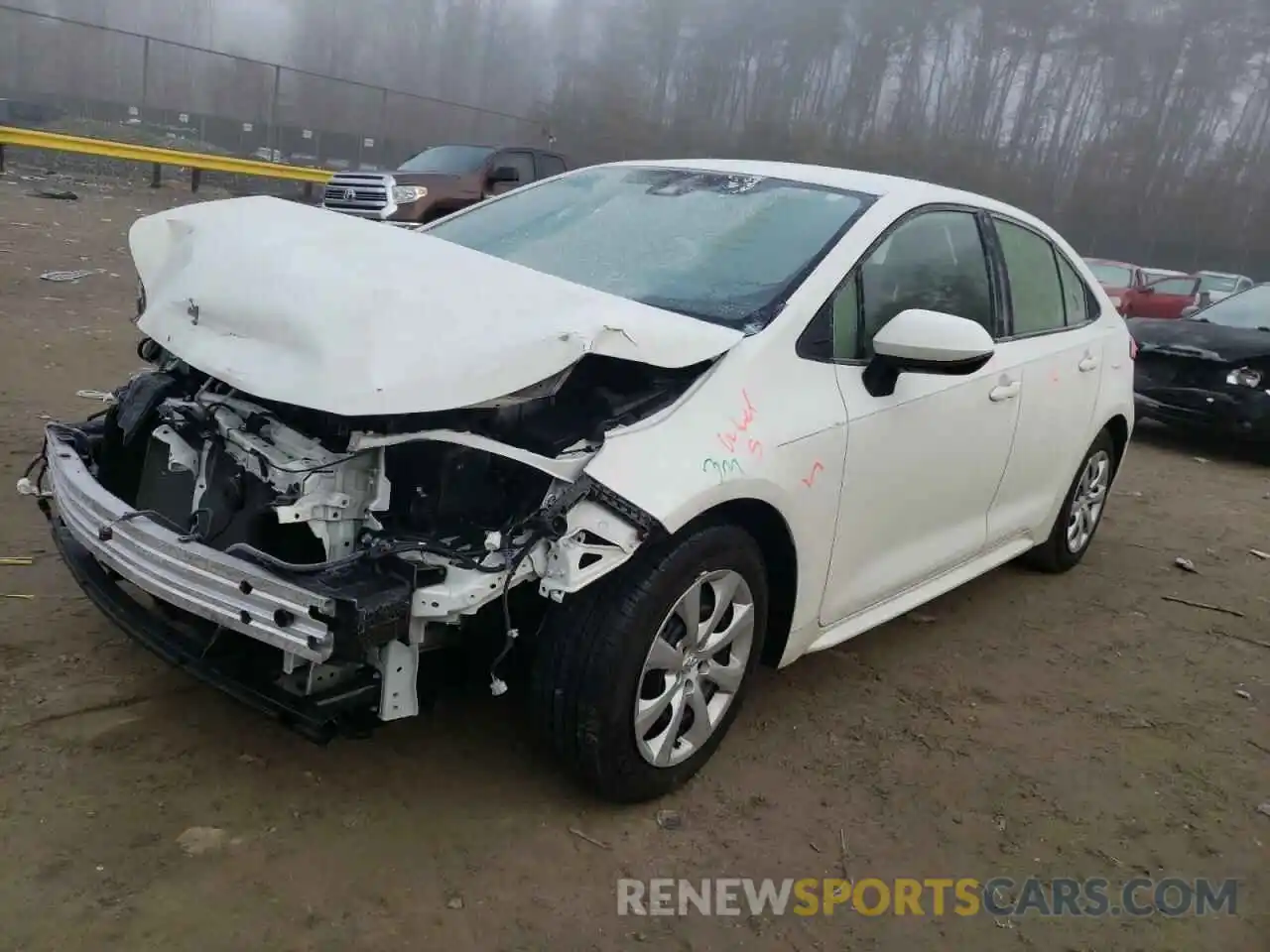 2 Photograph of a damaged car JTDEPMAE4MJ142919 TOYOTA COROLLA 2021