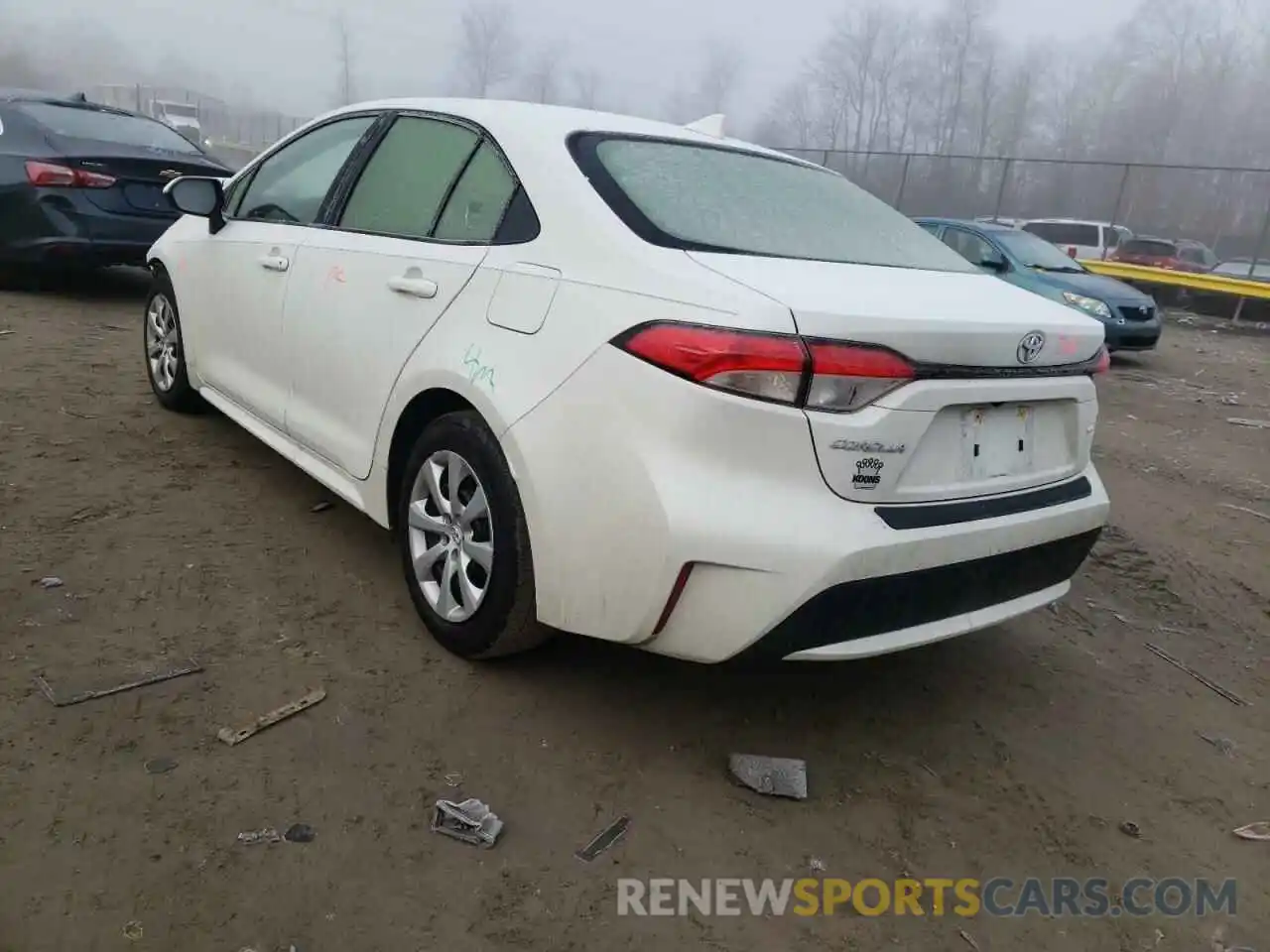 3 Photograph of a damaged car JTDEPMAE4MJ142919 TOYOTA COROLLA 2021