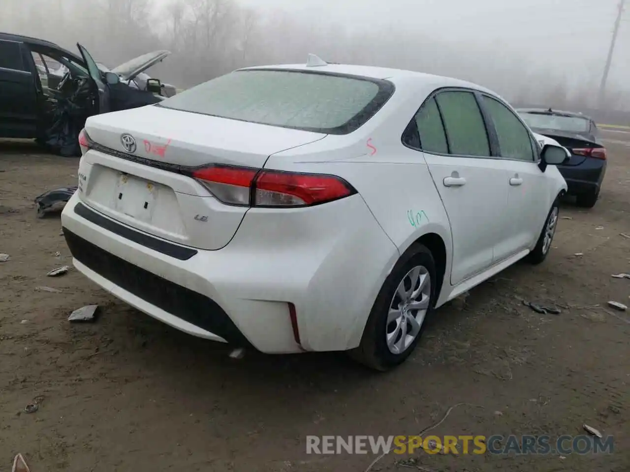 4 Photograph of a damaged car JTDEPMAE4MJ142919 TOYOTA COROLLA 2021