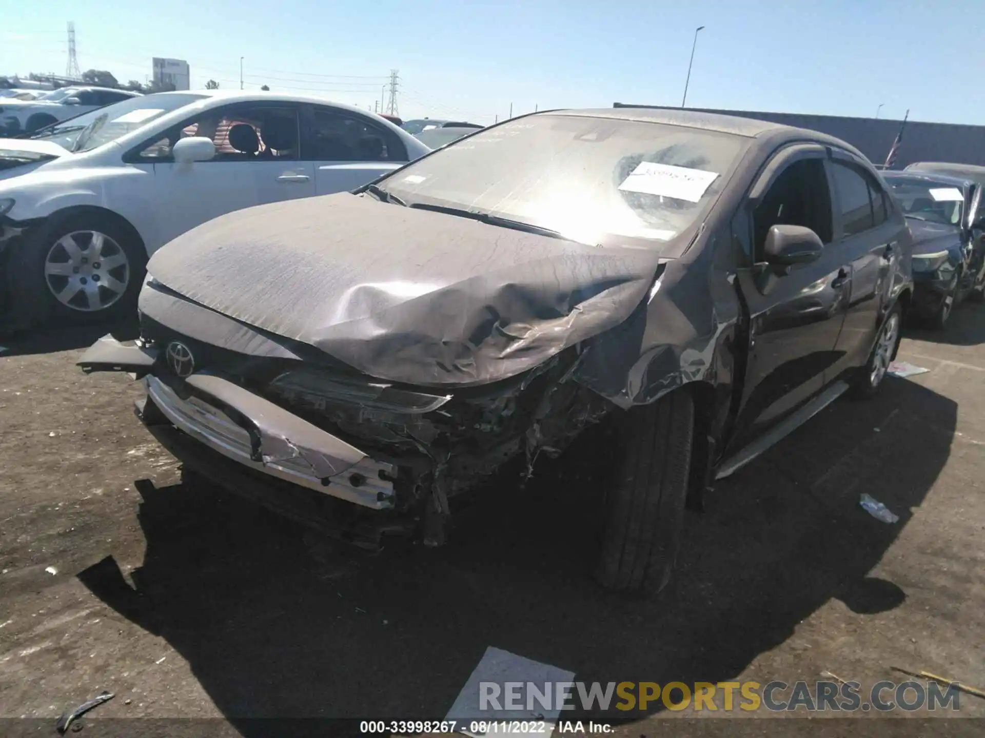 2 Photograph of a damaged car JTDEPMAE4MJ144962 TOYOTA COROLLA 2021