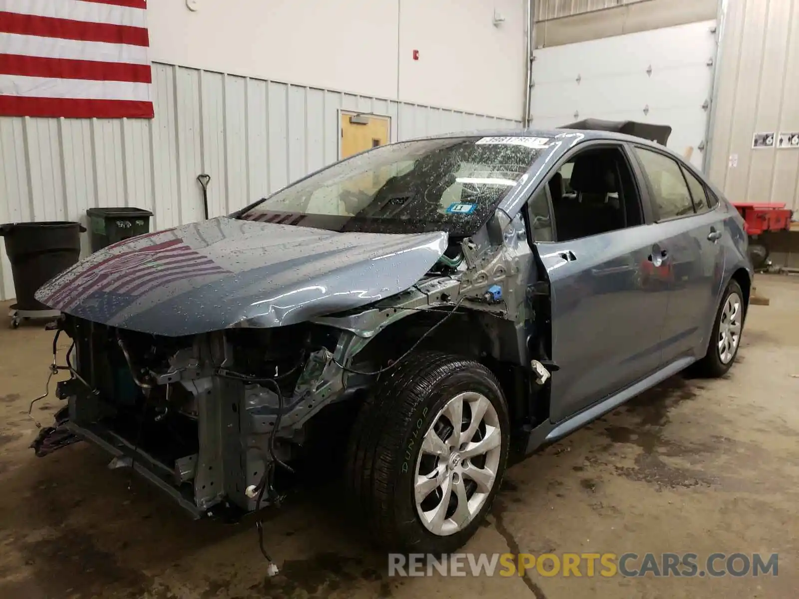 2 Photograph of a damaged car JTDEPMAE4MJ145450 TOYOTA COROLLA 2021