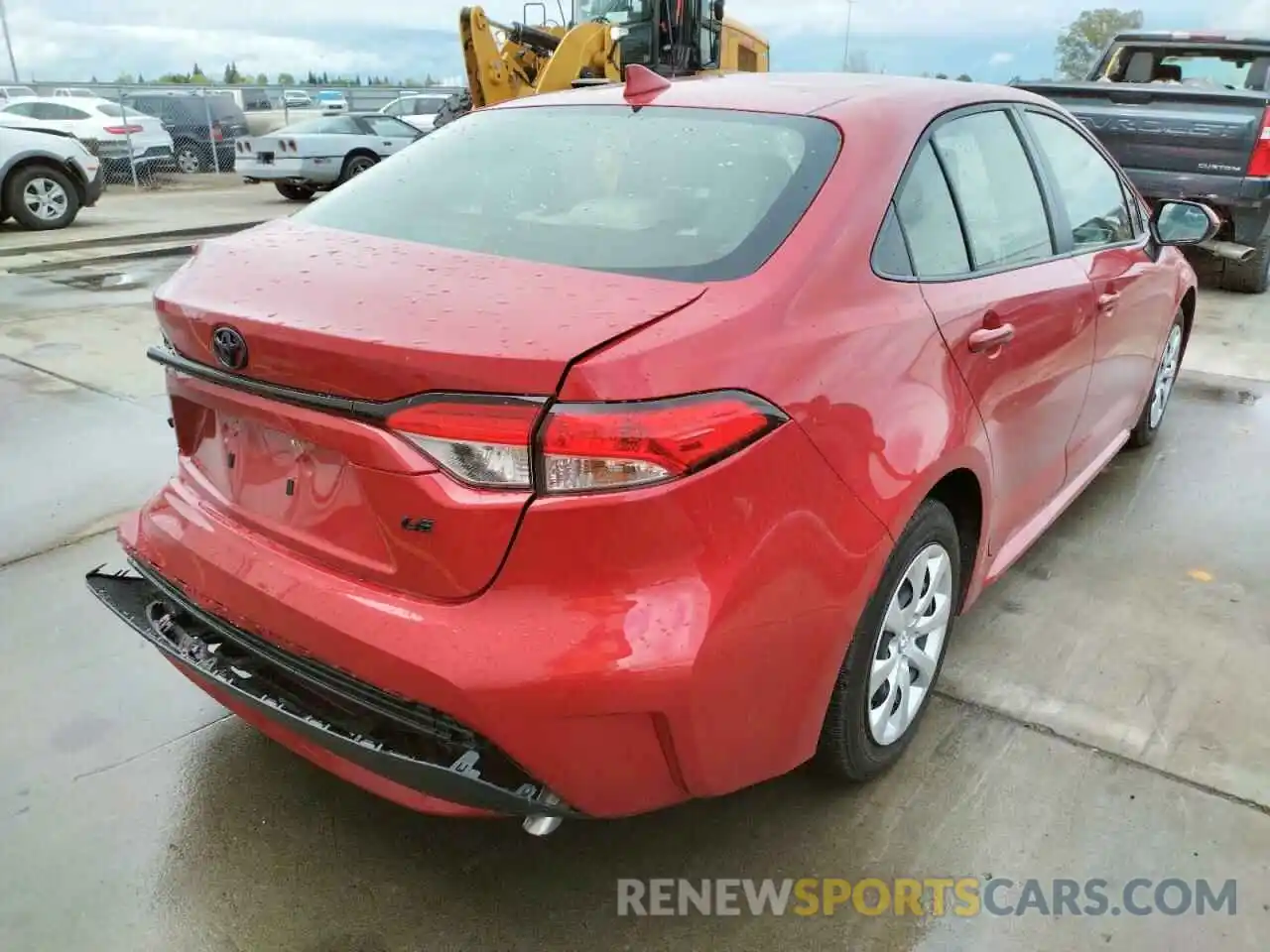 4 Photograph of a damaged car JTDEPMAE4MJ145898 TOYOTA COROLLA 2021