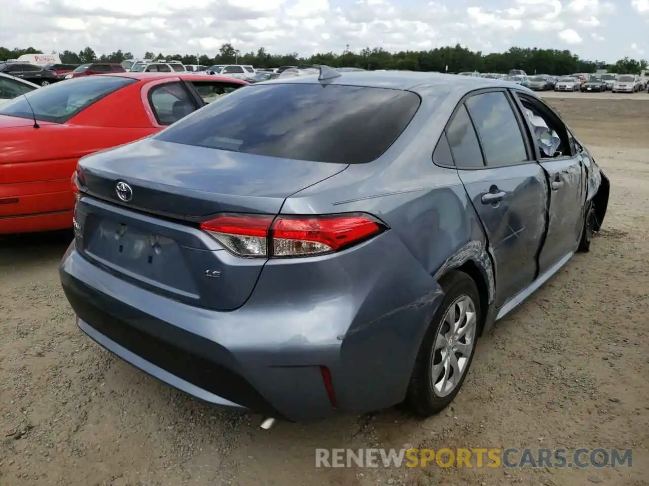 4 Photograph of a damaged car JTDEPMAE4MJ147330 TOYOTA COROLLA 2021