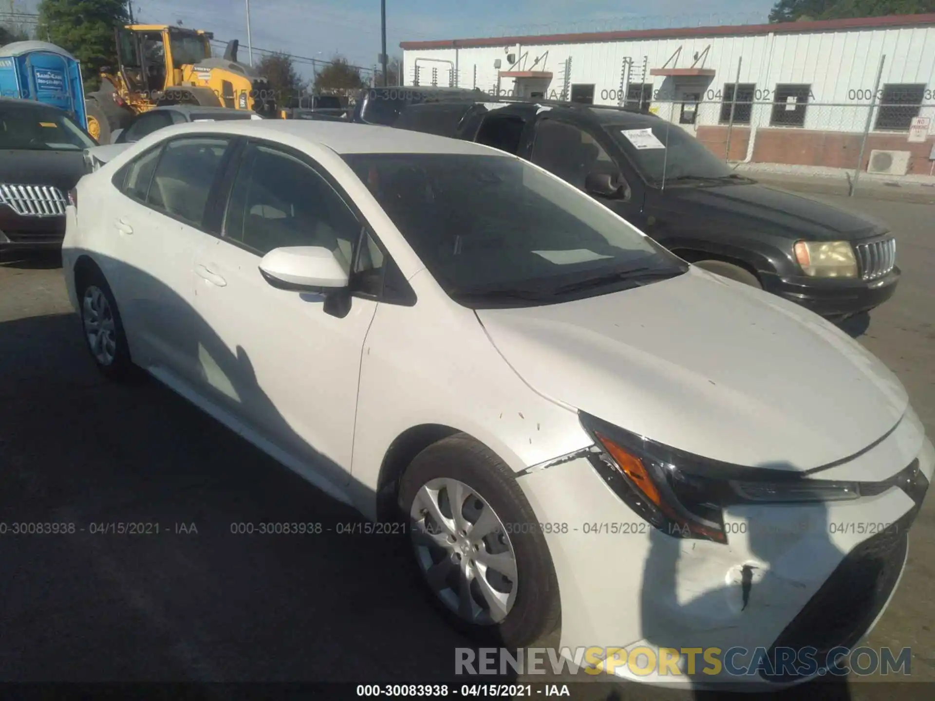 1 Photograph of a damaged car JTDEPMAE4MJ147456 TOYOTA COROLLA 2021