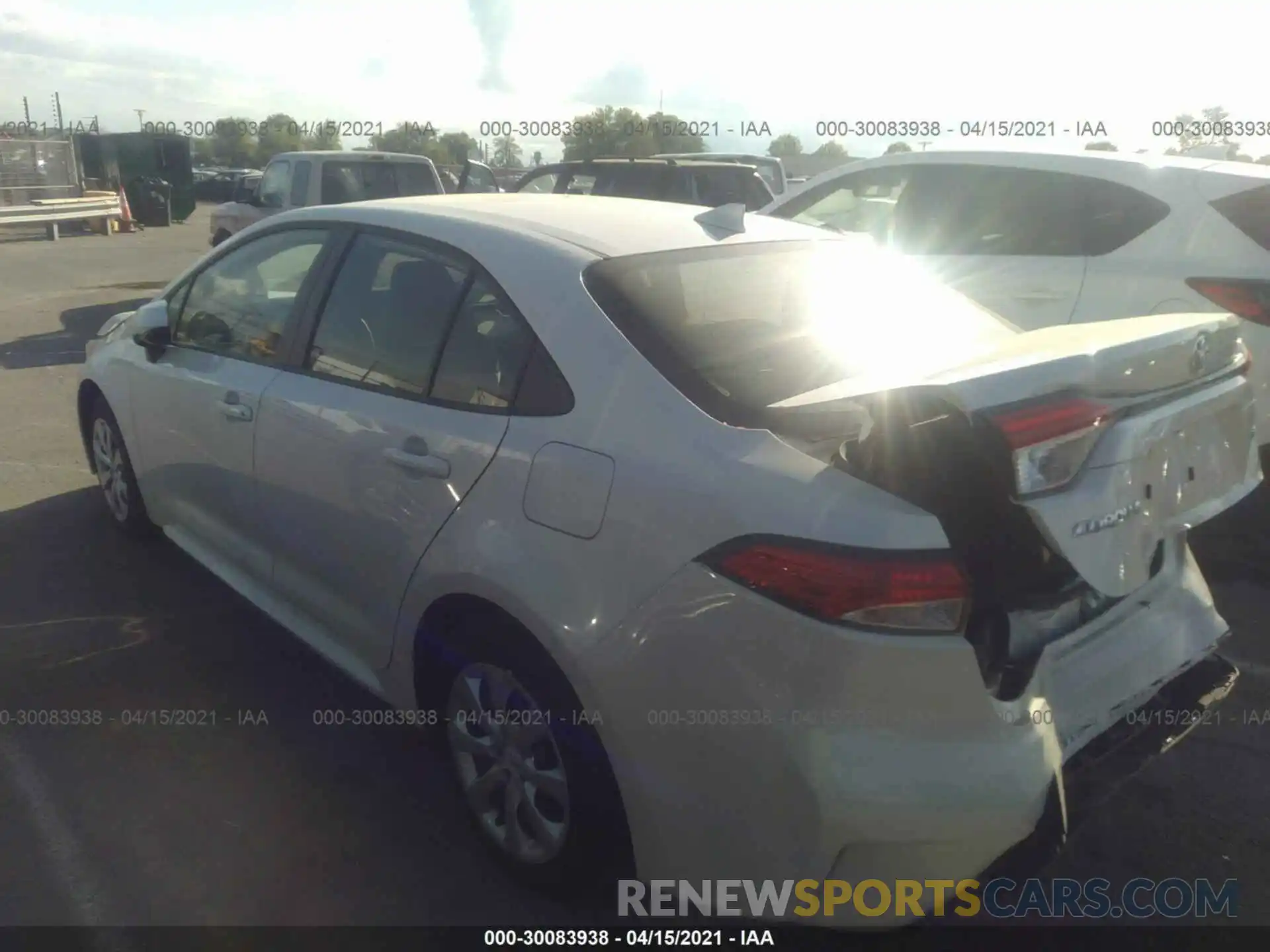 3 Photograph of a damaged car JTDEPMAE4MJ147456 TOYOTA COROLLA 2021