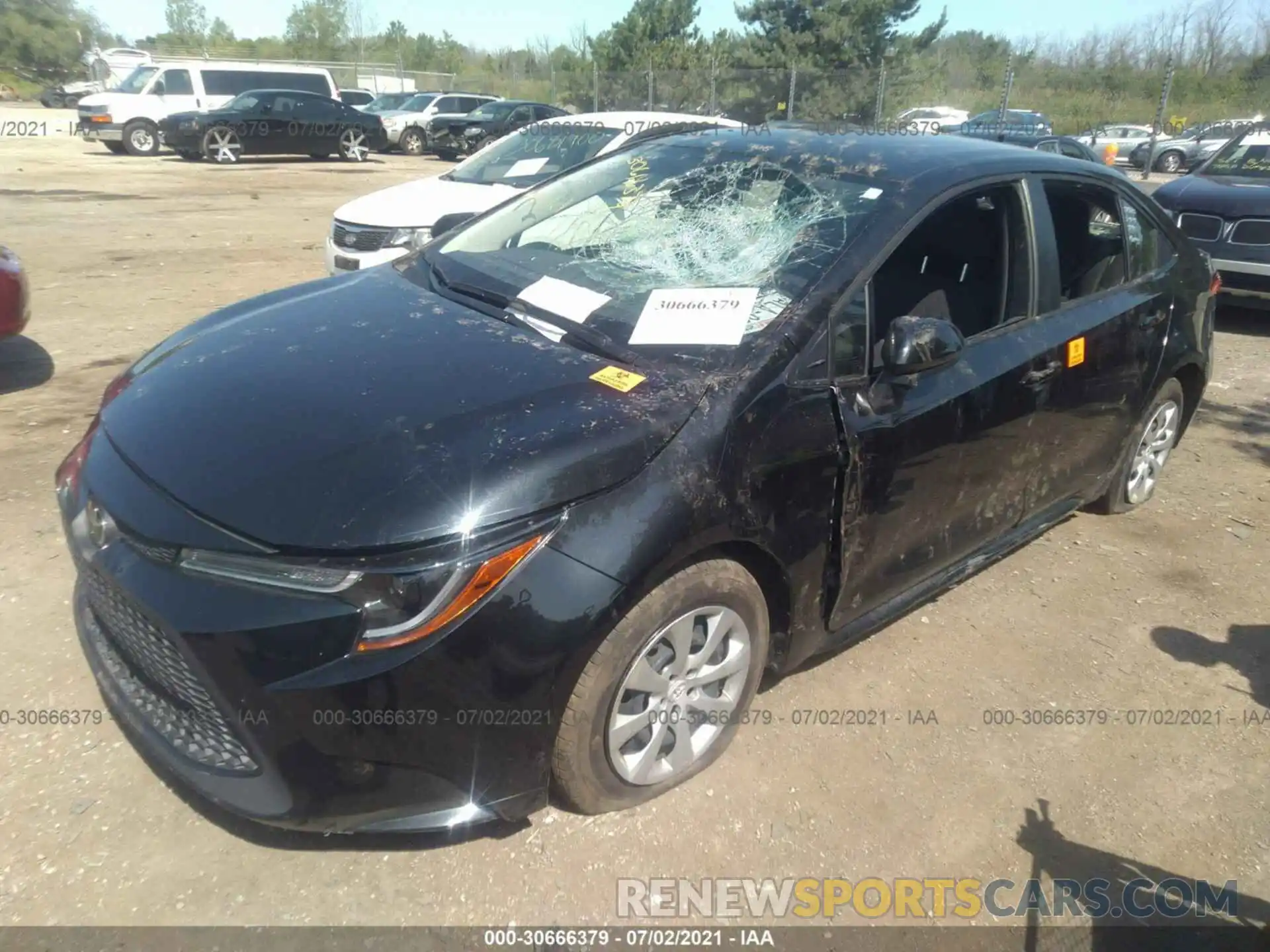 2 Photograph of a damaged car JTDEPMAE4MJ147697 TOYOTA COROLLA 2021