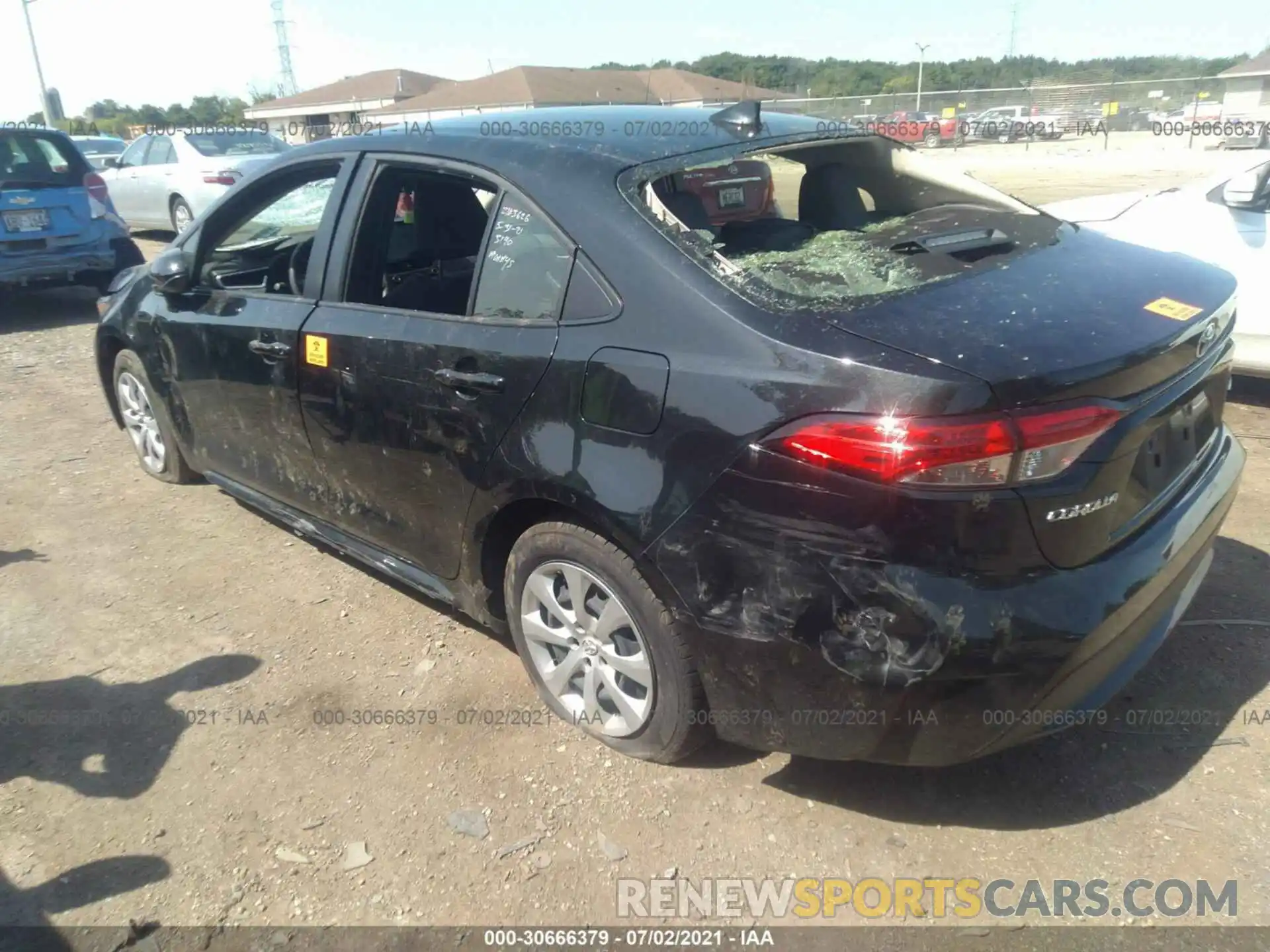 3 Photograph of a damaged car JTDEPMAE4MJ147697 TOYOTA COROLLA 2021