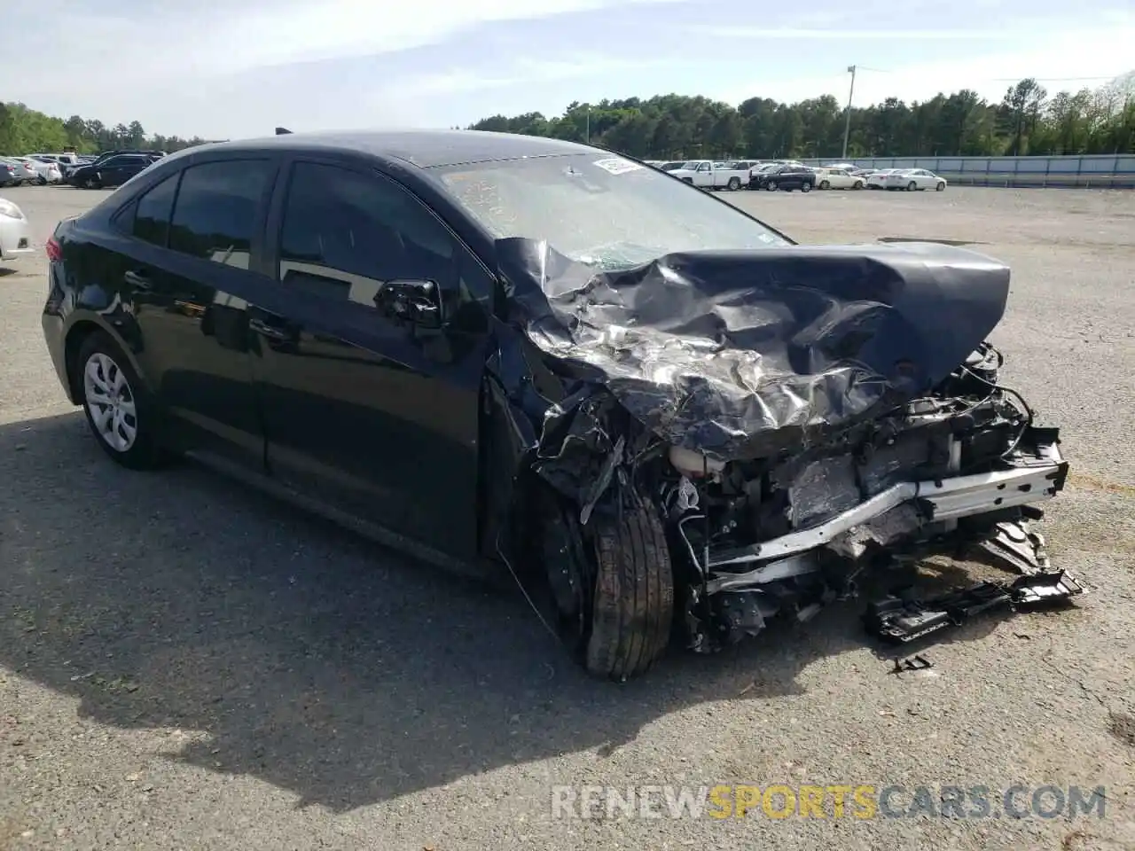 1 Photograph of a damaged car JTDEPMAE4MJ147702 TOYOTA COROLLA 2021