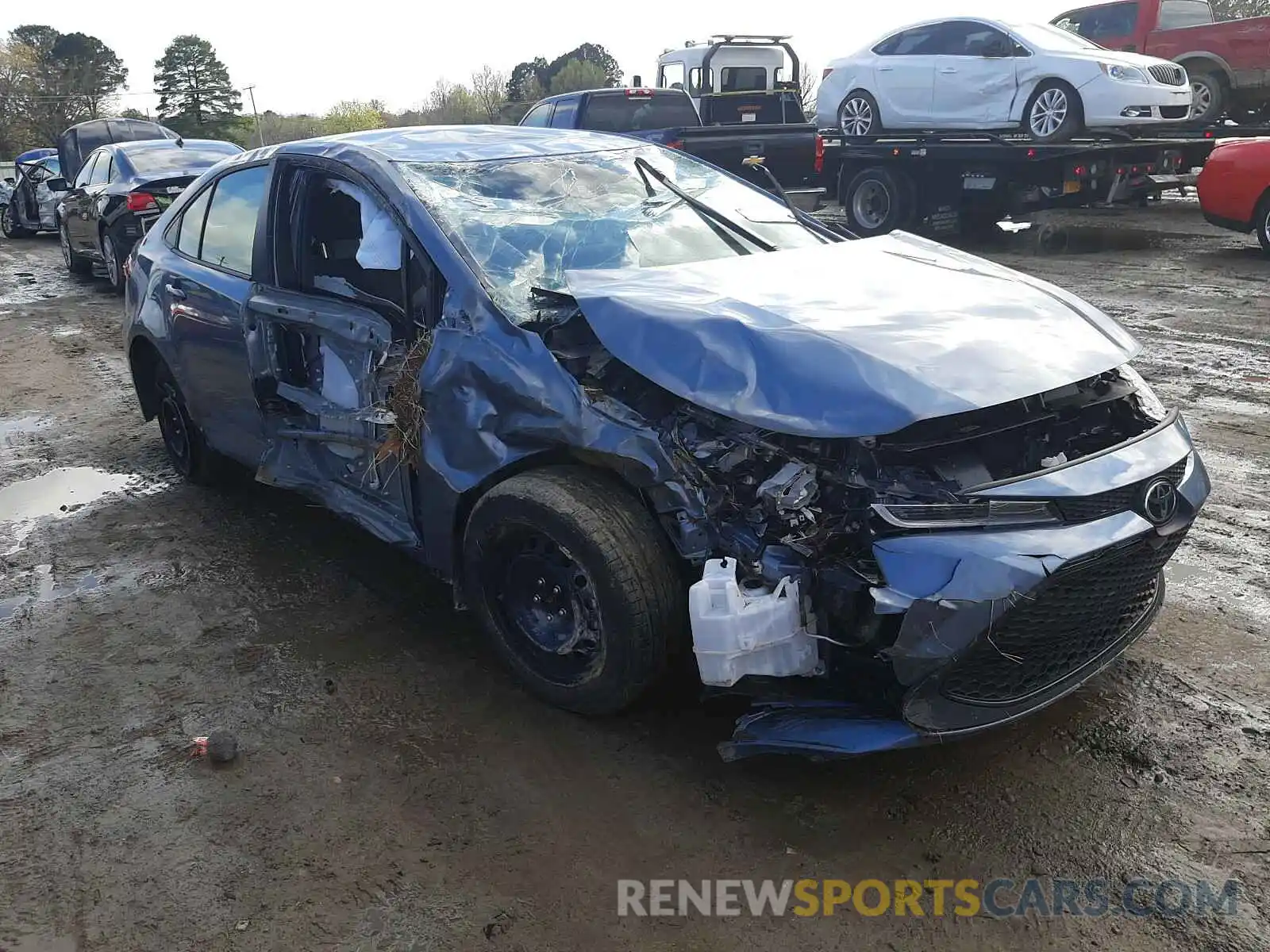 1 Photograph of a damaged car JTDEPMAE4MJ147750 TOYOTA COROLLA 2021