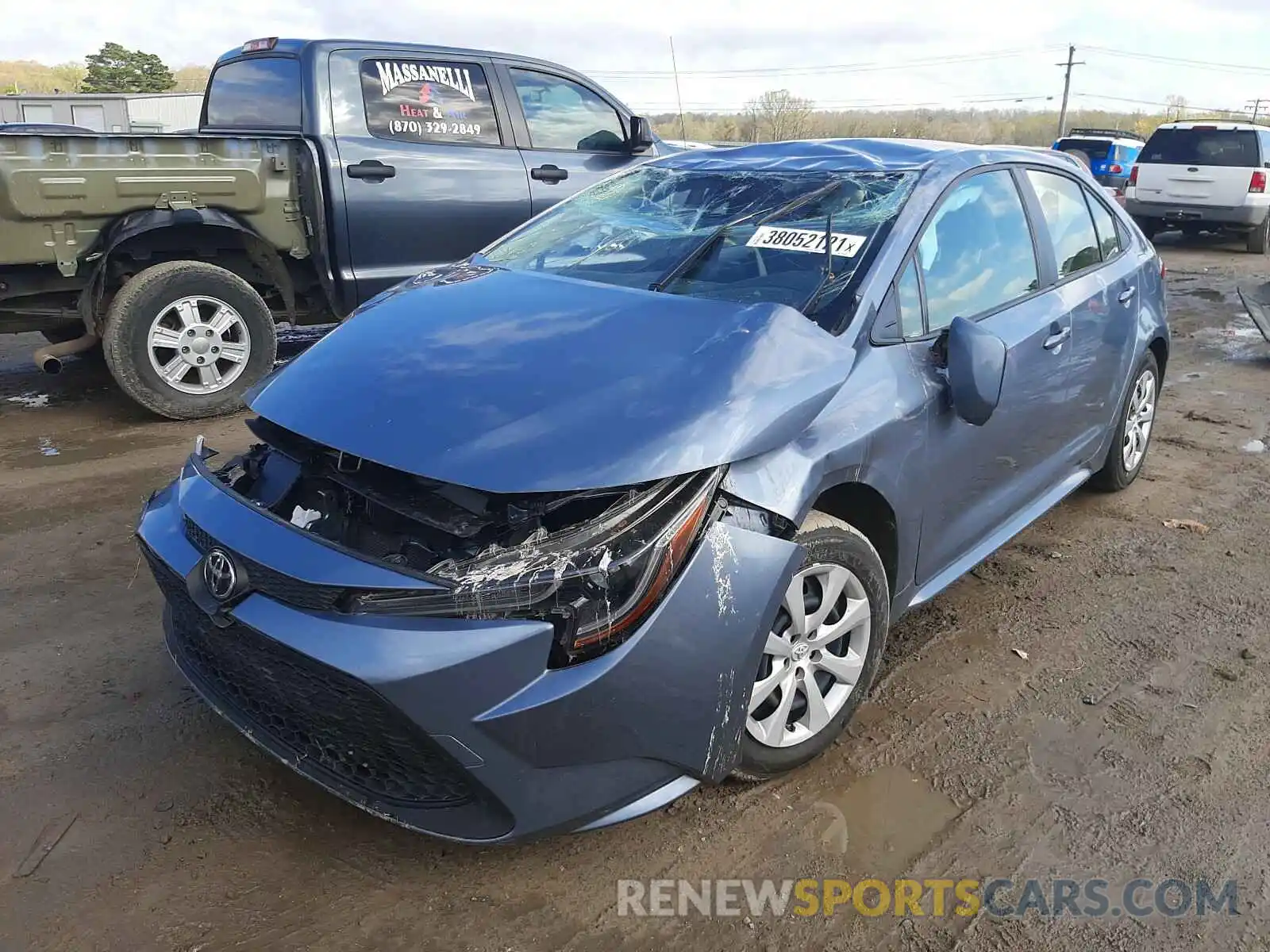 2 Photograph of a damaged car JTDEPMAE4MJ147750 TOYOTA COROLLA 2021