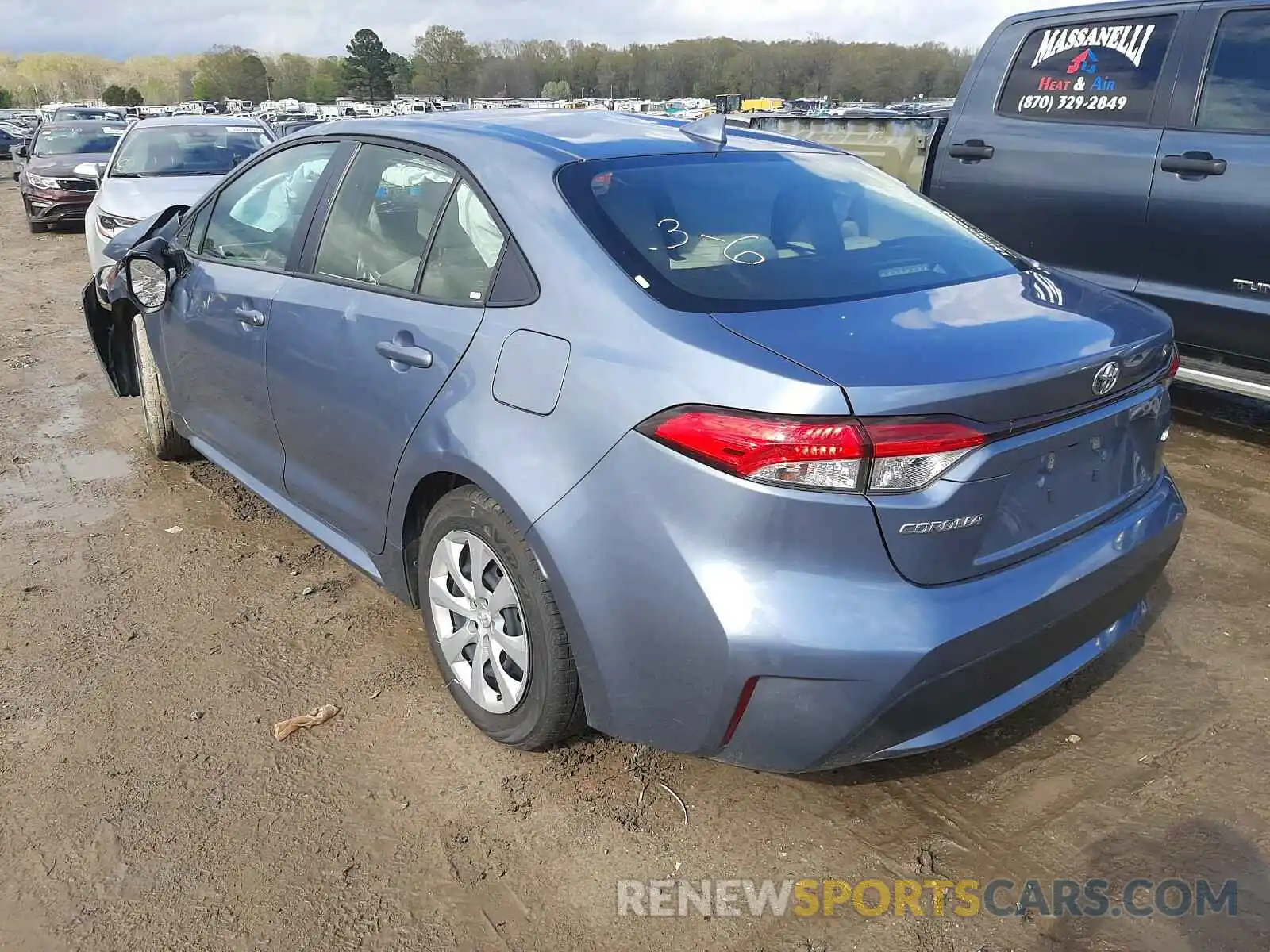 3 Photograph of a damaged car JTDEPMAE4MJ147750 TOYOTA COROLLA 2021