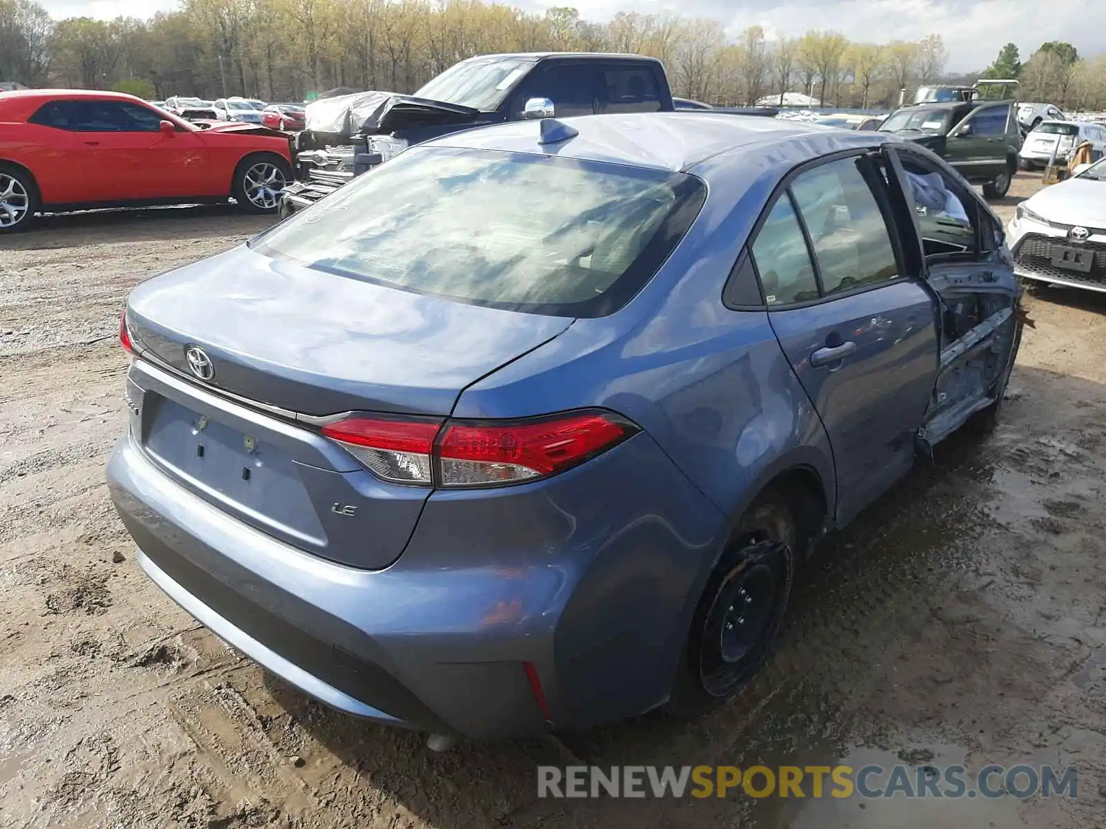 4 Photograph of a damaged car JTDEPMAE4MJ147750 TOYOTA COROLLA 2021