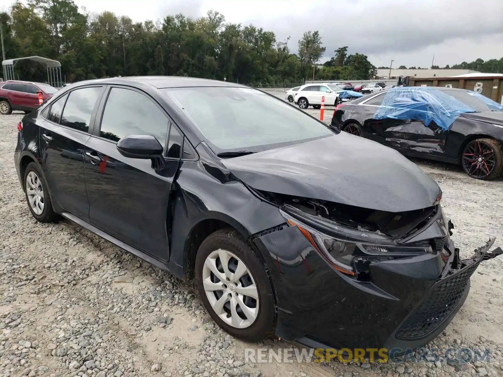 1 Photograph of a damaged car JTDEPMAE4MJ148221 TOYOTA COROLLA 2021