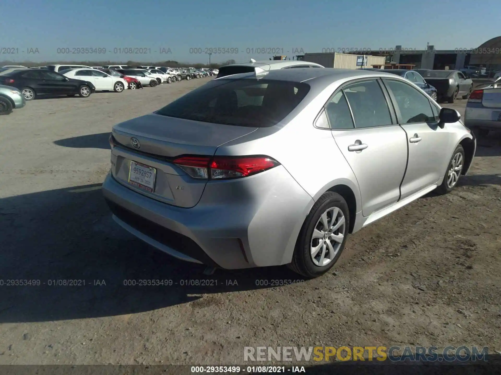 1 Photograph of a damaged car JTDEPMAE4MJ148493 TOYOTA COROLLA 2021