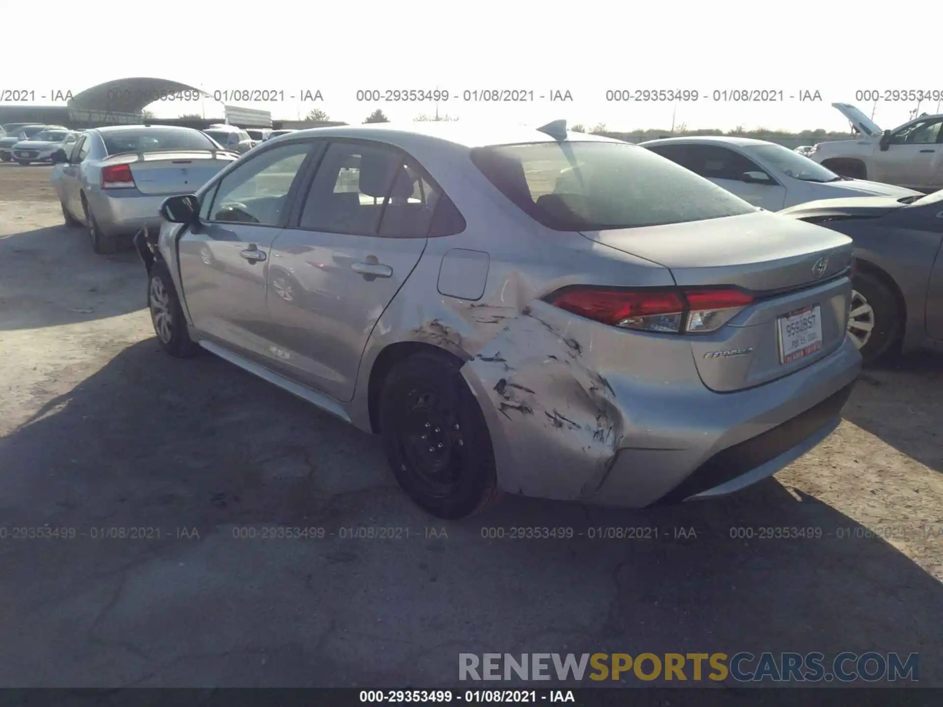 3 Photograph of a damaged car JTDEPMAE4MJ148493 TOYOTA COROLLA 2021