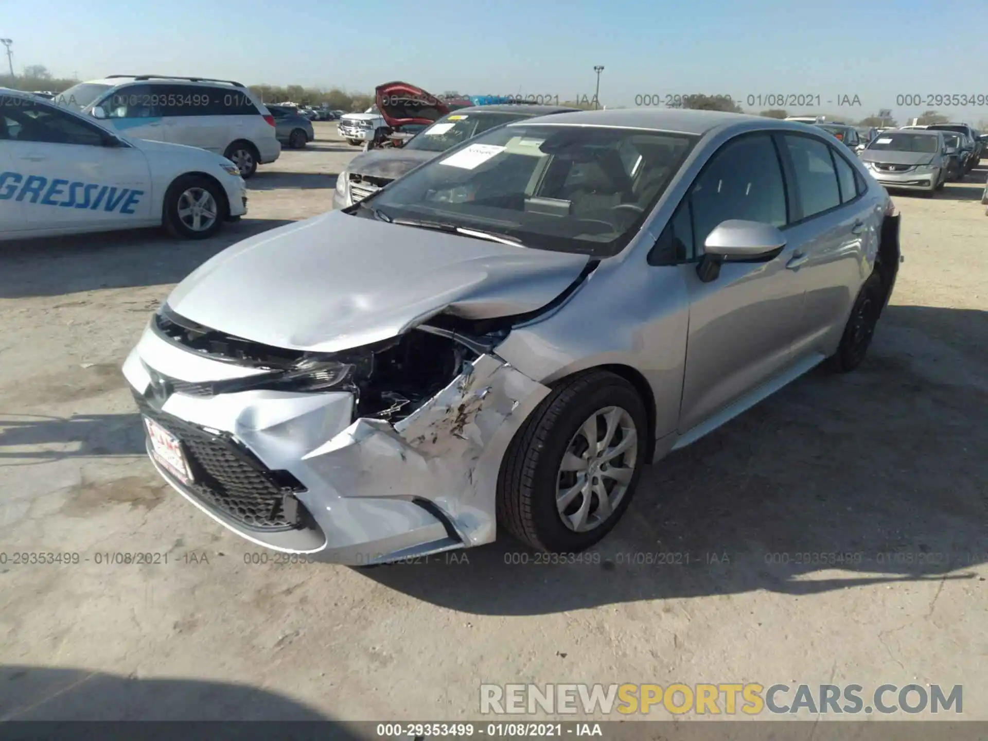 6 Photograph of a damaged car JTDEPMAE4MJ148493 TOYOTA COROLLA 2021